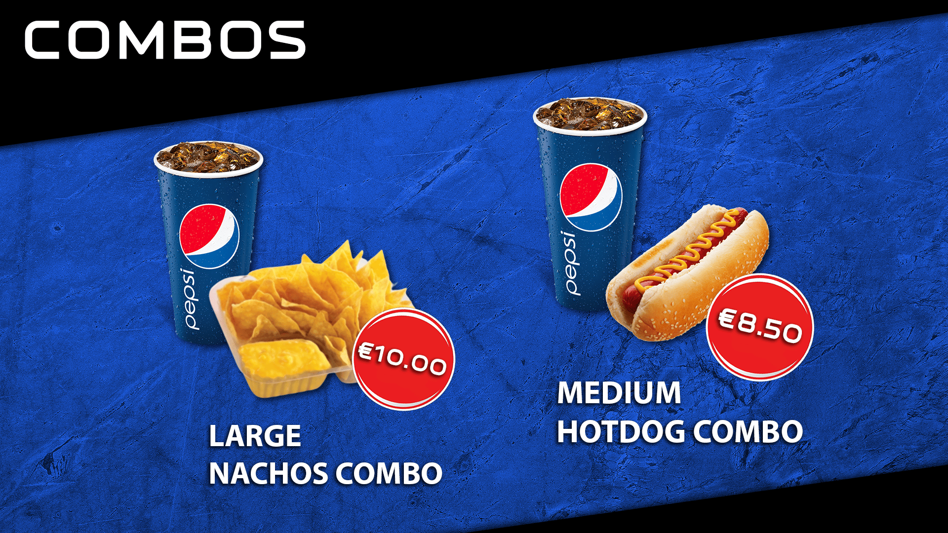 Nacho and Hot Dog Combos