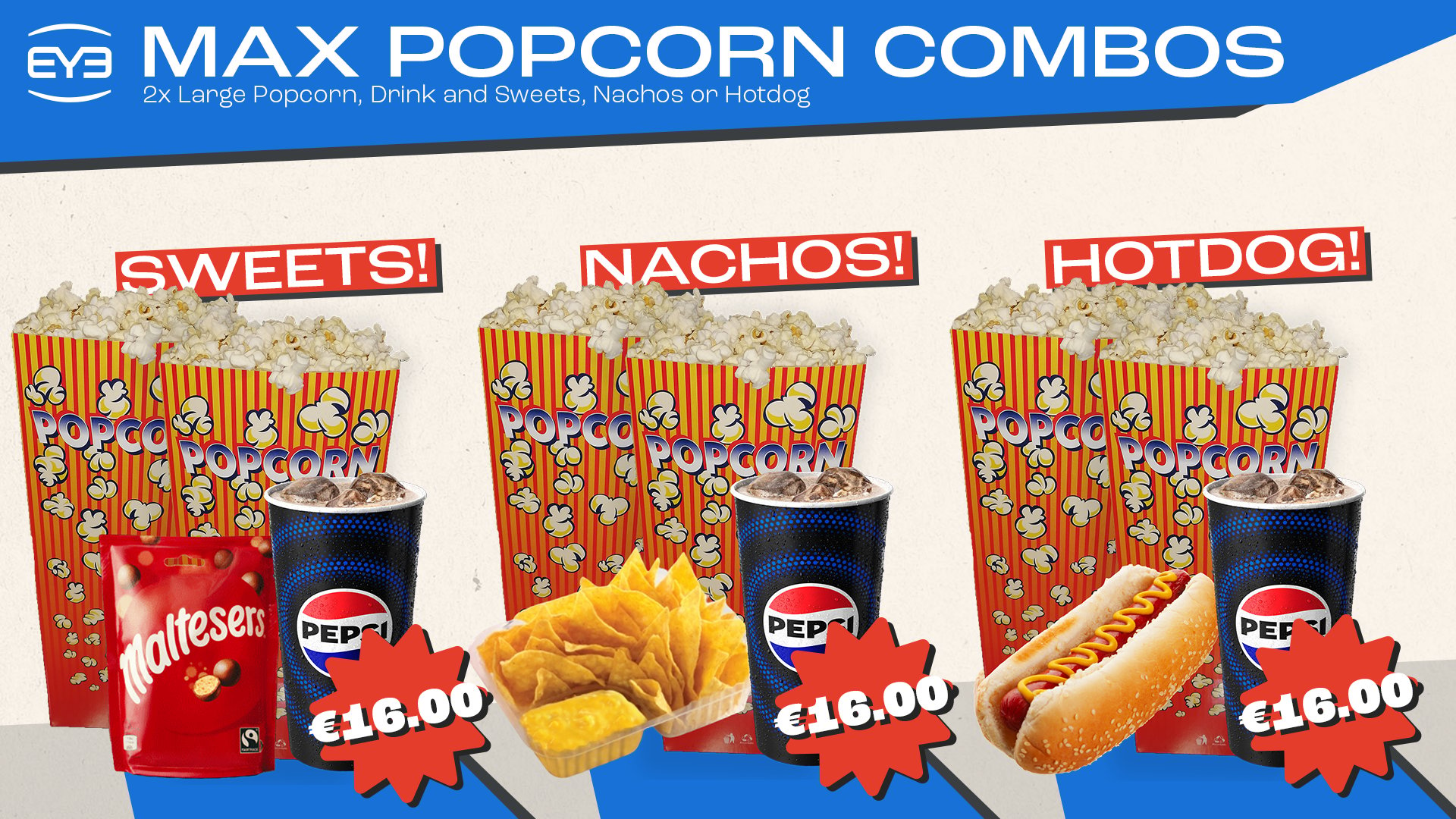 Blockbuster Max Popcorn Combo