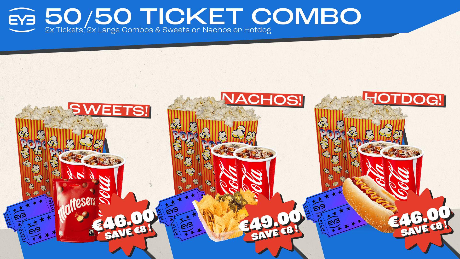 50/50 Ticket Combos