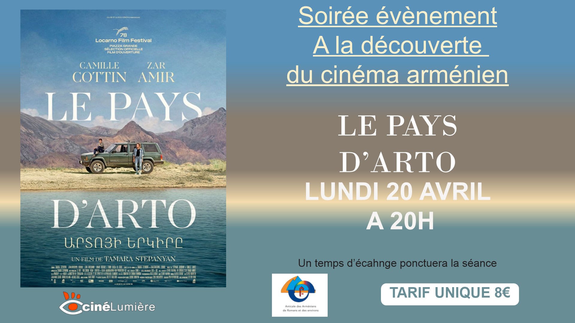Soirée le pays d'arto