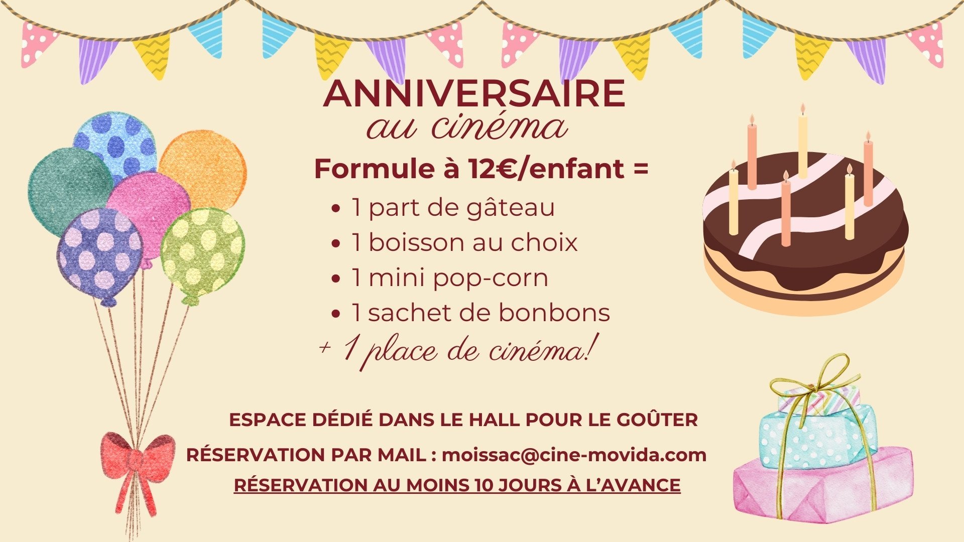 Anniversaire au cinéma ! 