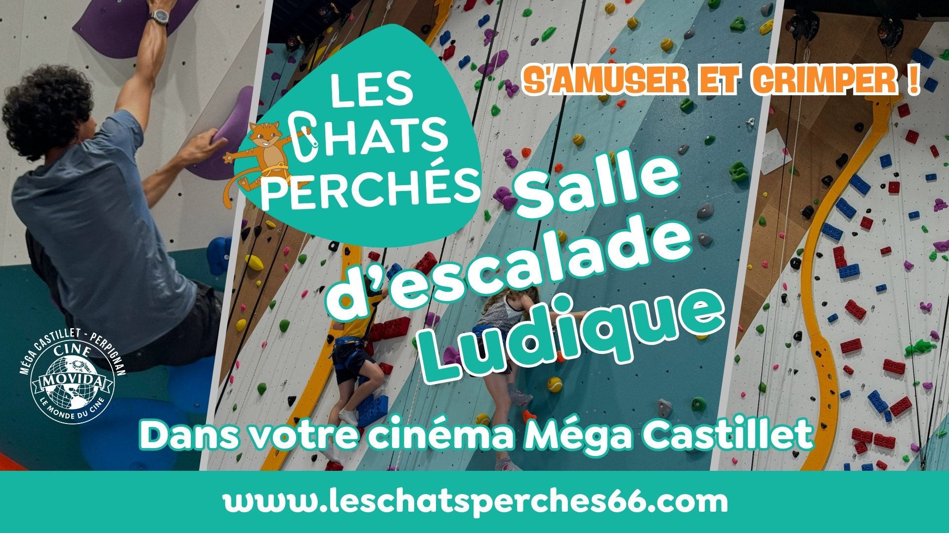 Salle d'escalade ludique - Les Chats Perchés
