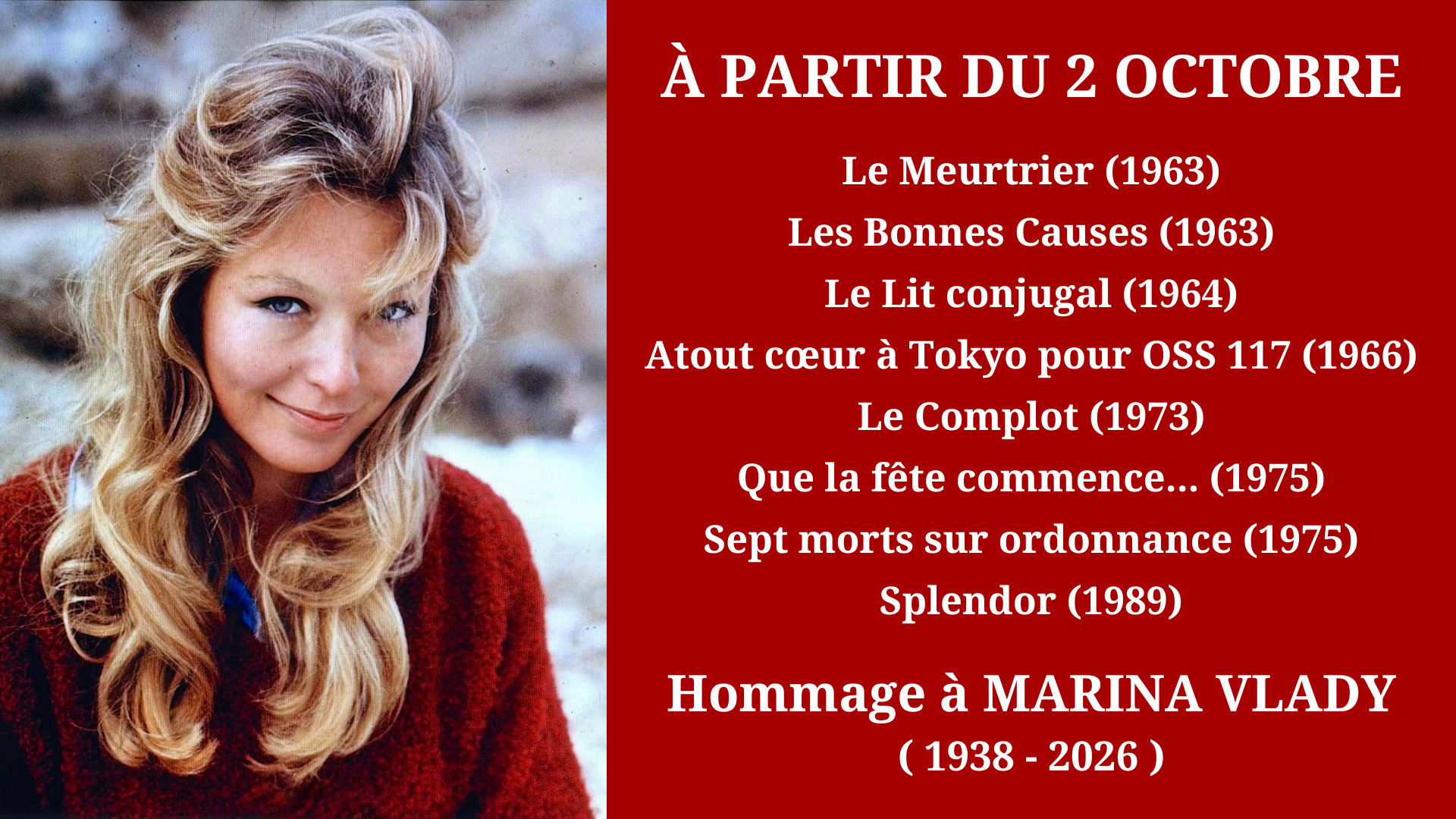 Cinéma Mac Mahon - Hommage à Marina Vlady 2