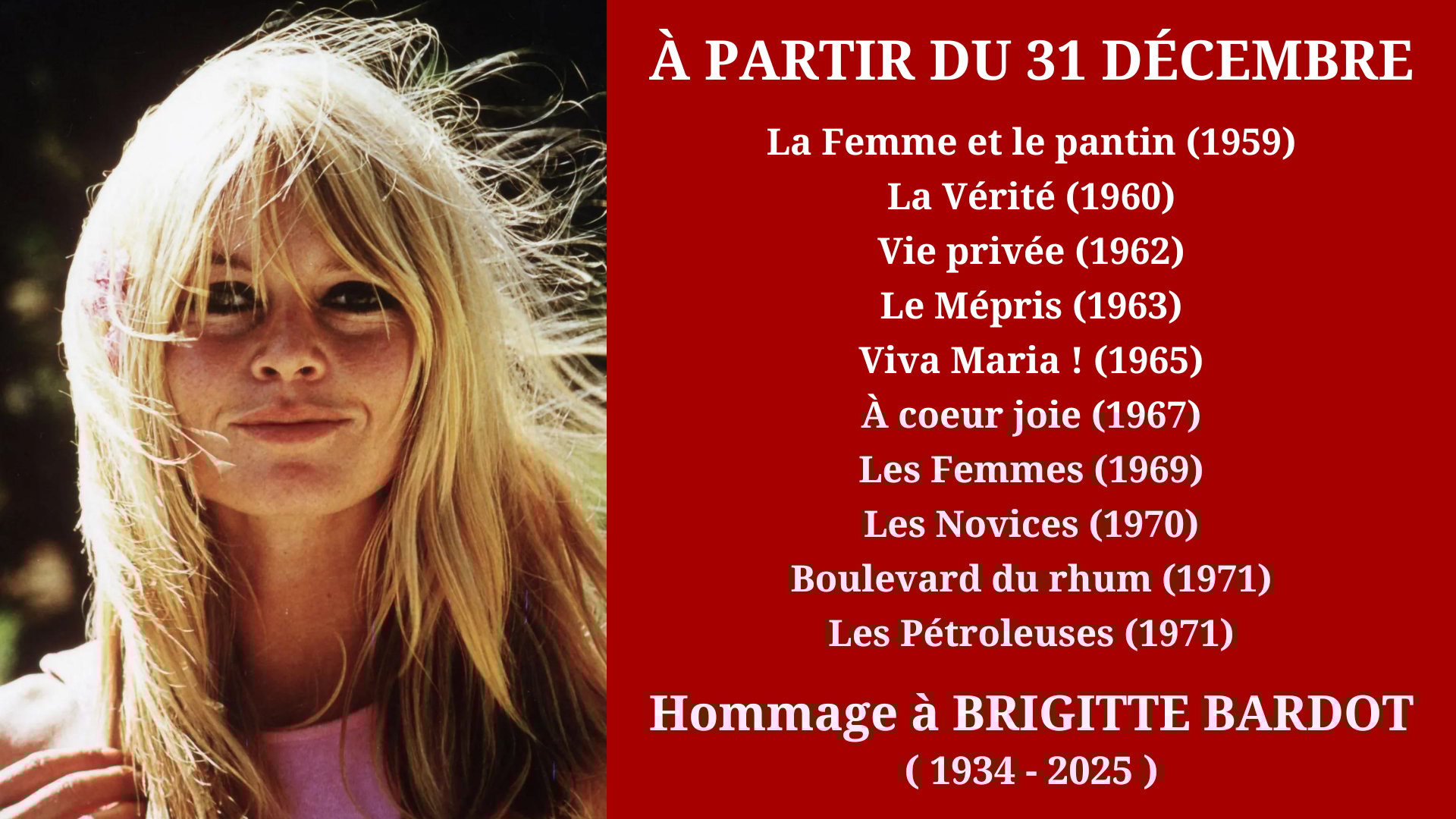 Cinéma Mac Mahon - Hommage à Brigitte Bardot 2