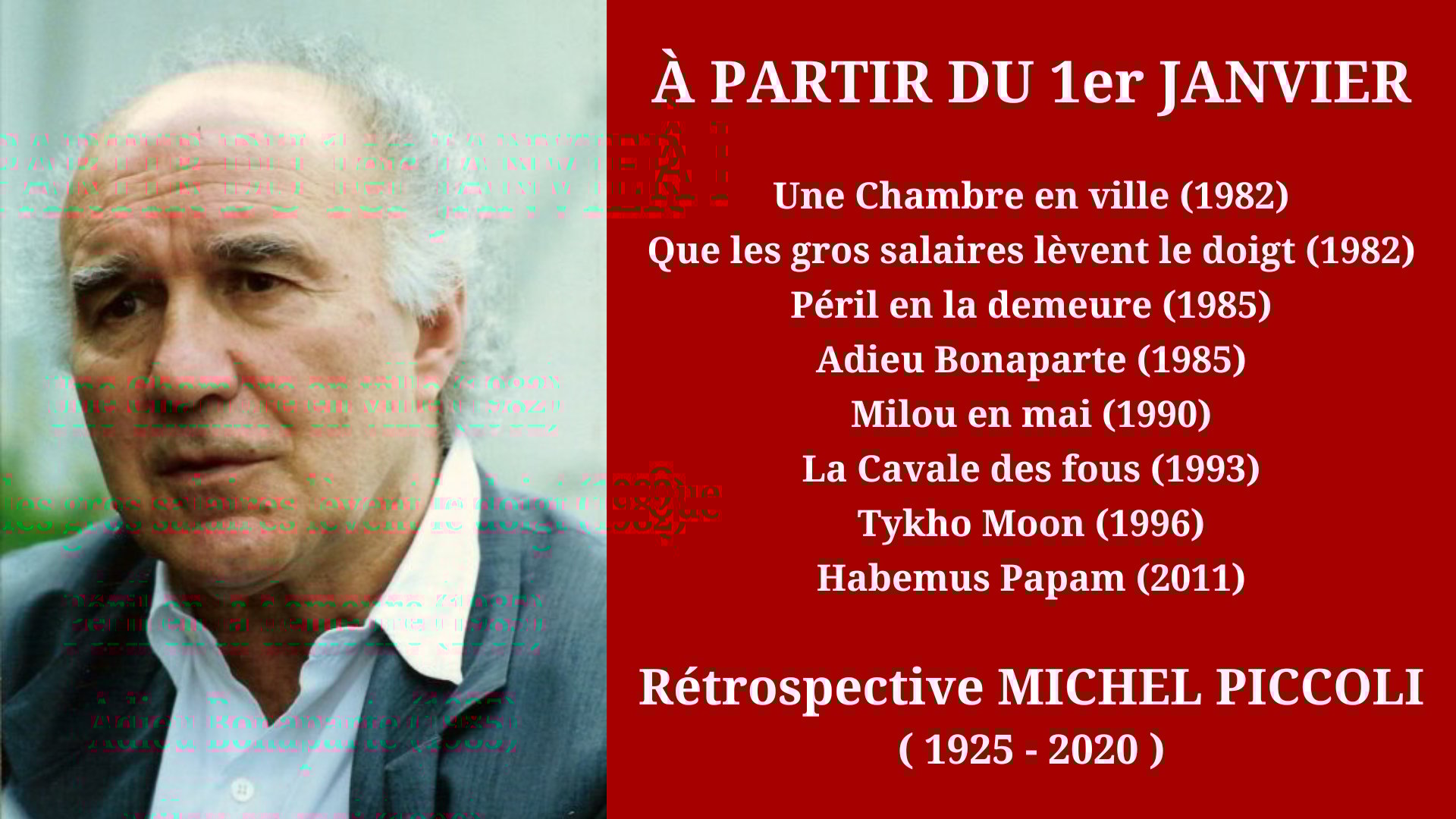 Cinéma Mac Mahon - Rétrospective Michel Piccoli 4