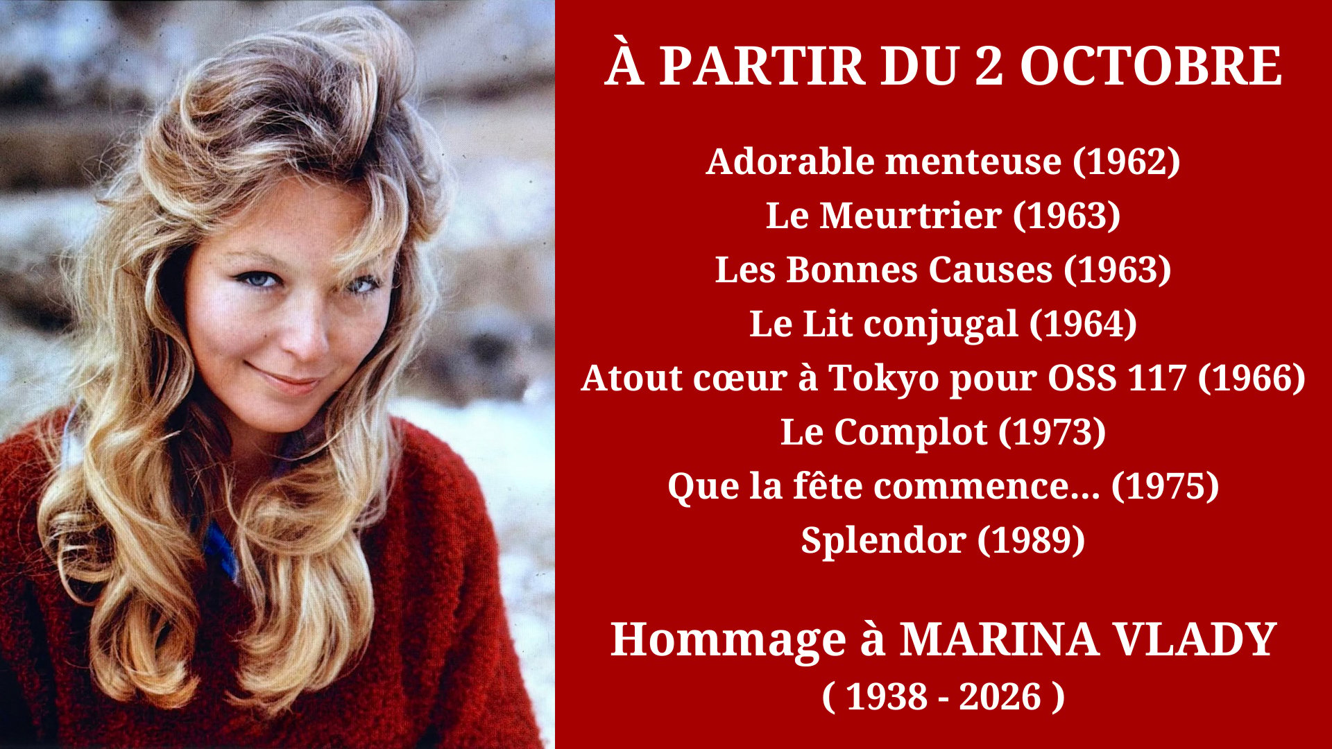 Cinéma Mac Mahon - Hommage à Marina Vlady 2