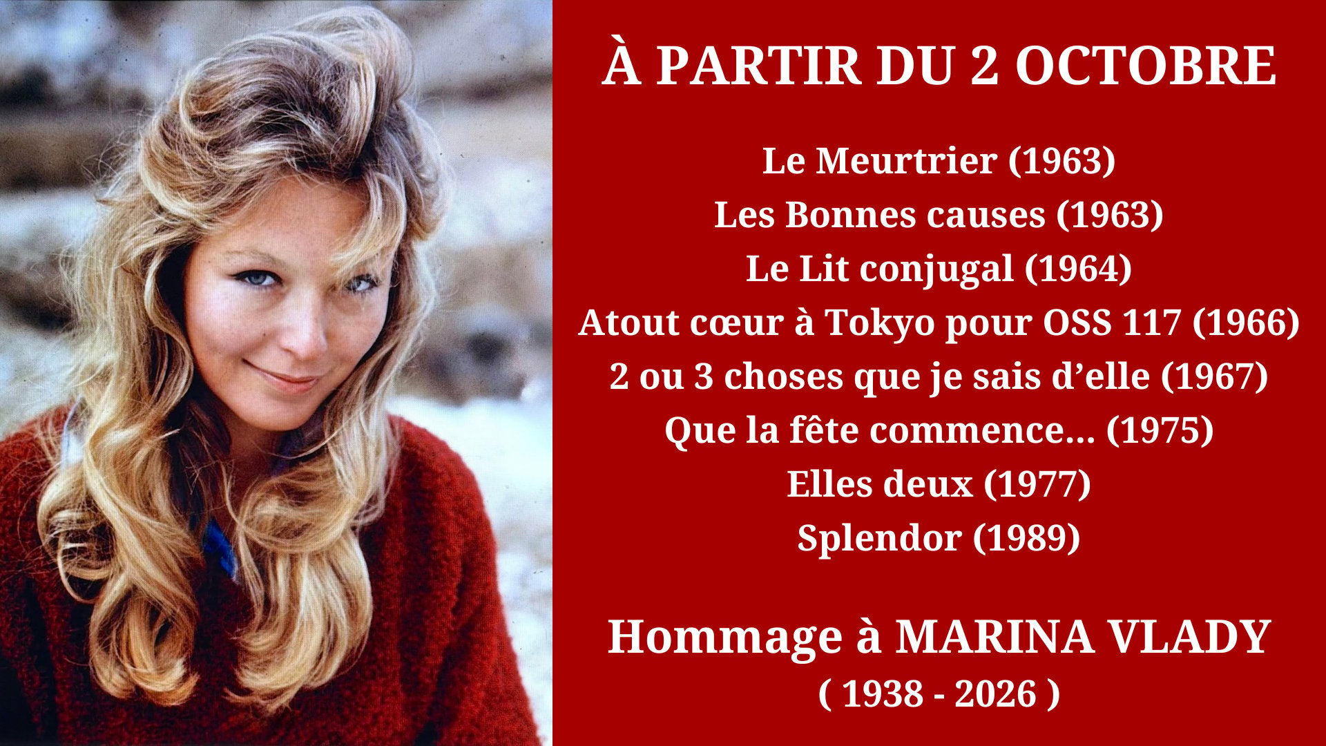 Cinéma Mac Mahon - Hommage à Marina Vlady 2