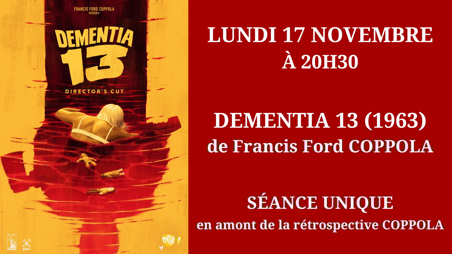 Cinéma Mac Mahon - Dementia 13 - Francis Ford Coppola