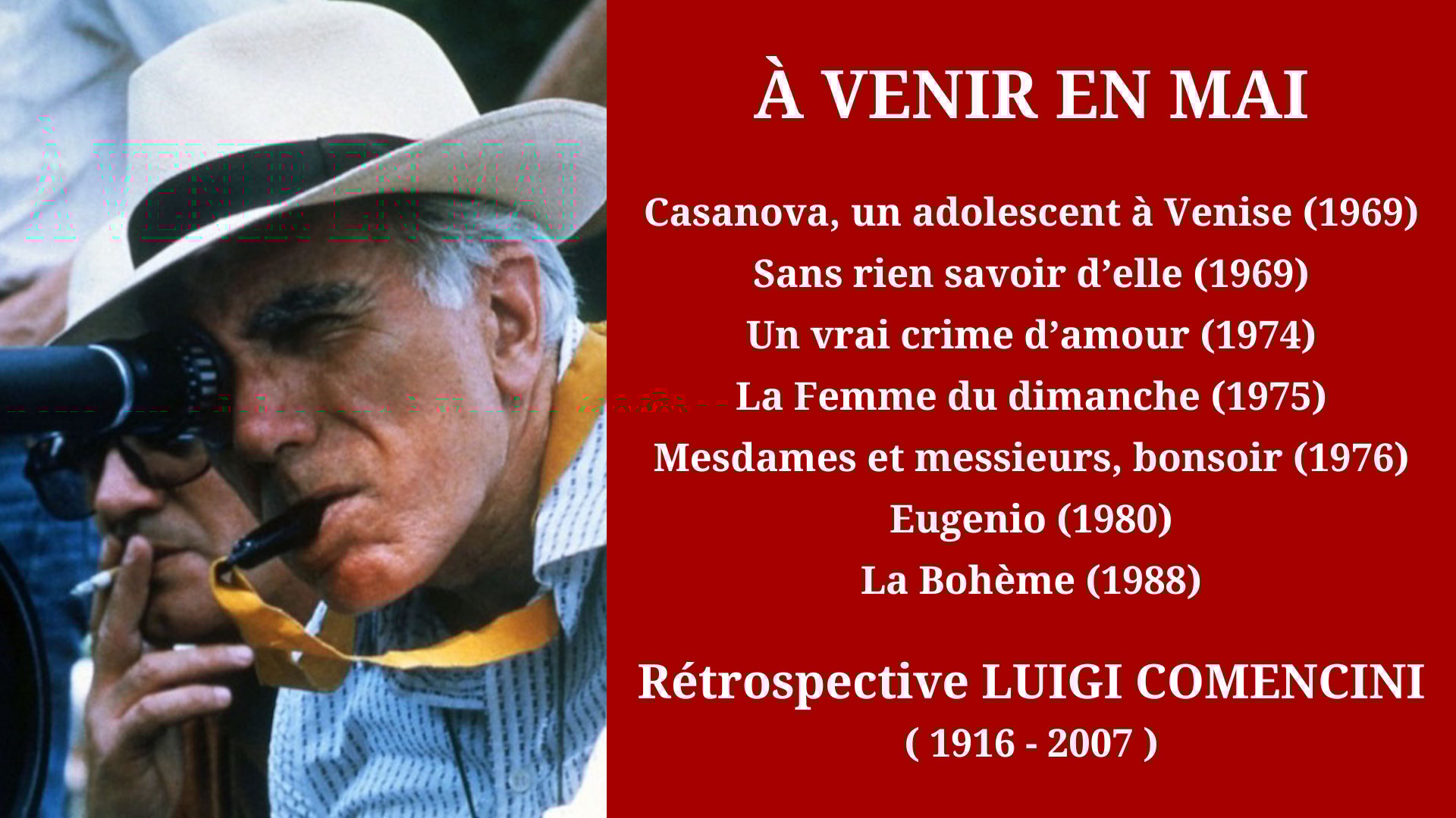 Cinéma Mac Mahon - Rétrospective Luigi Comencini 2