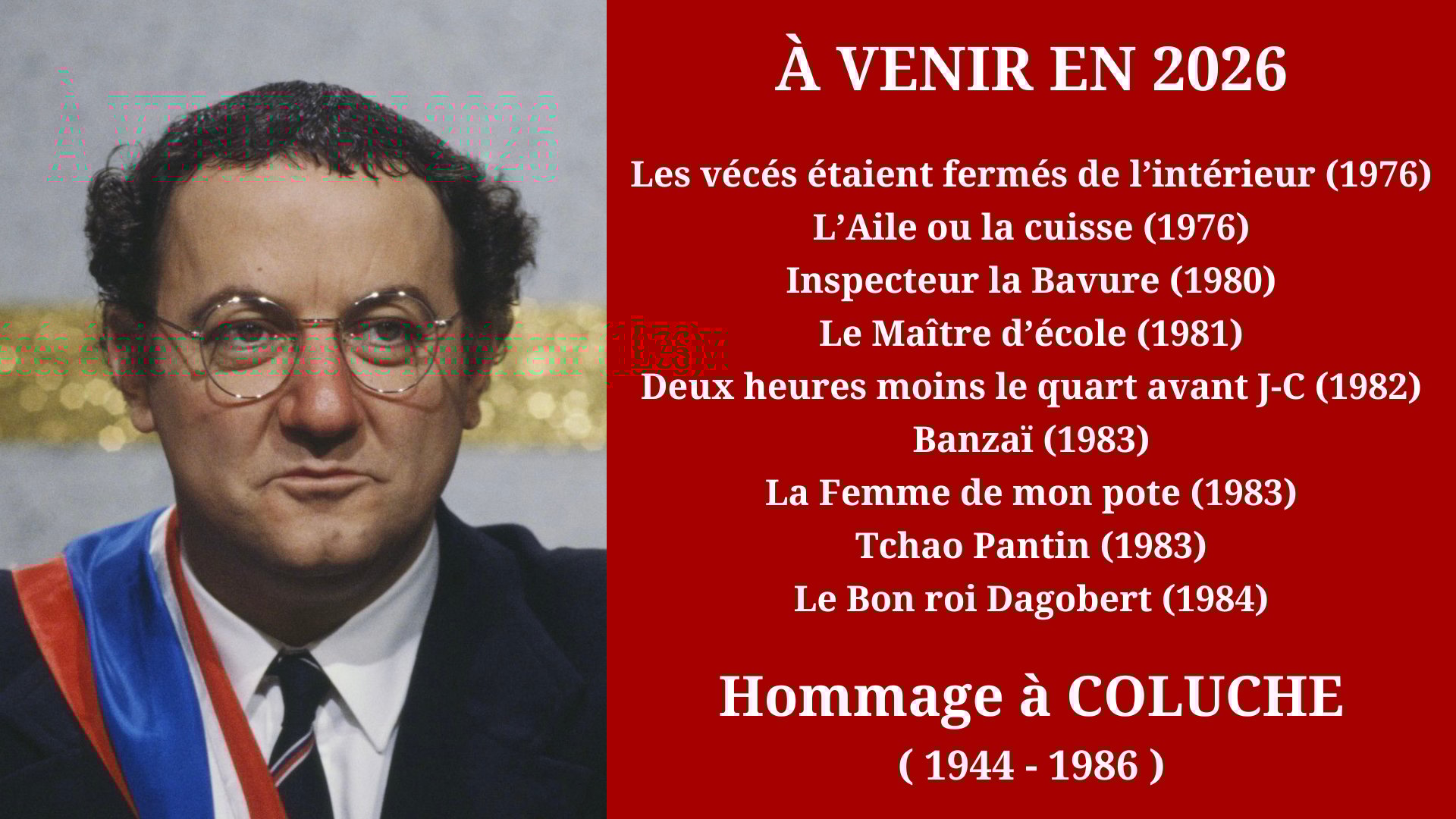 Cinéma Mac Mahon - Hommage à Coluche