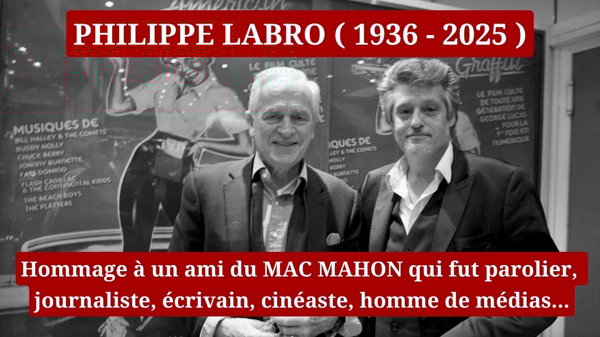 Cinéma Mac Mahon - Hommage à Philippe LABRO 1
