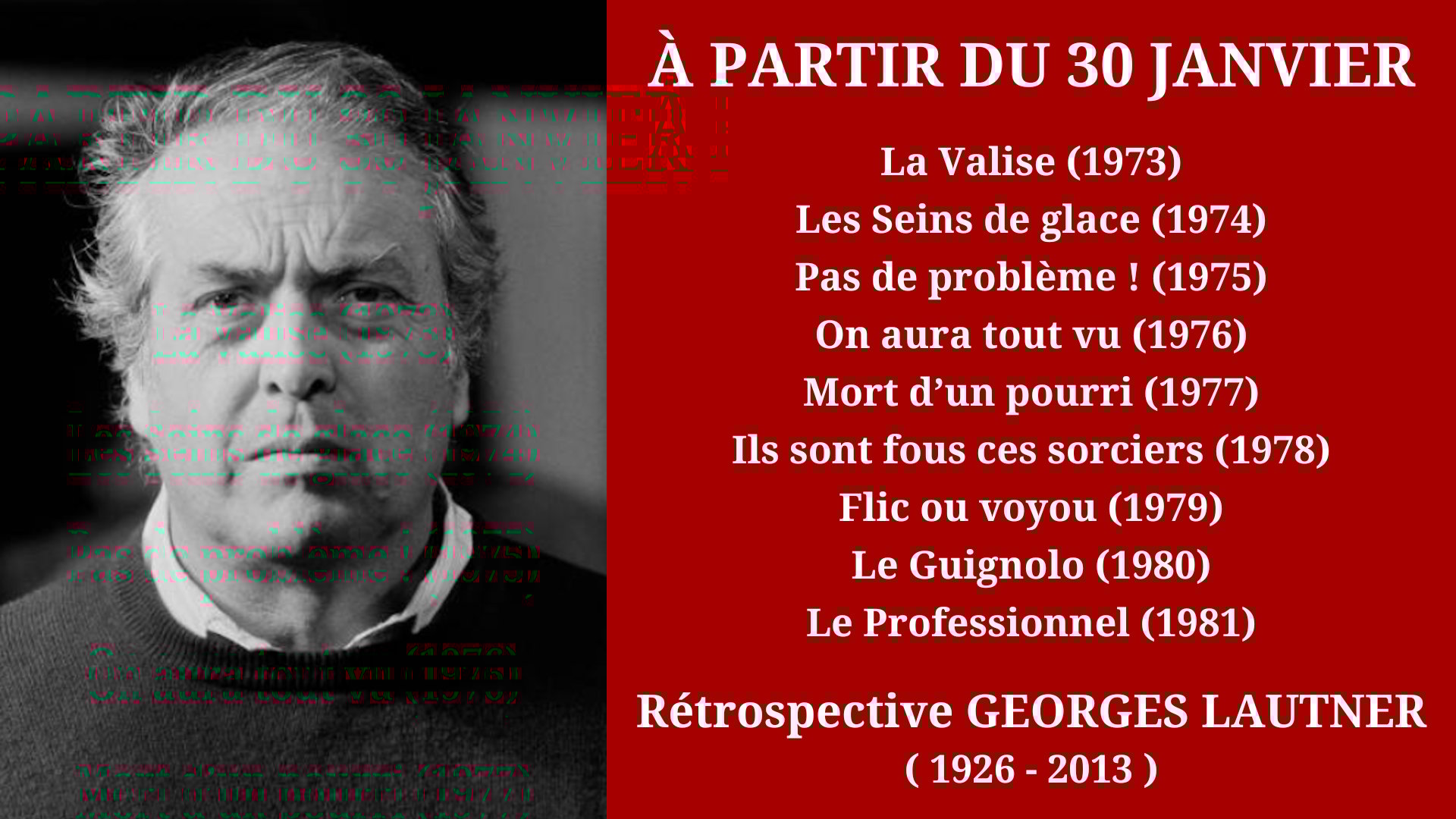 Cinéma Mac Mahon - Rétrospective hommage à Georges Lautner 3