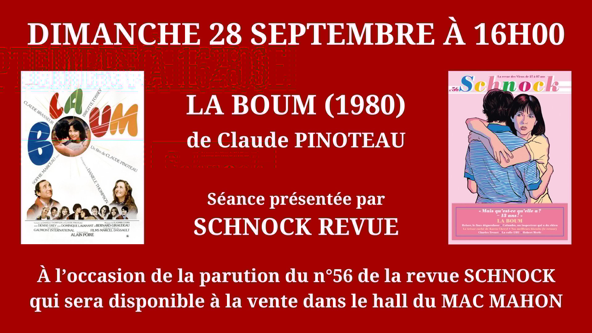 Cinéma Mac Mahon - SCHNOCK REVUE - La Boum