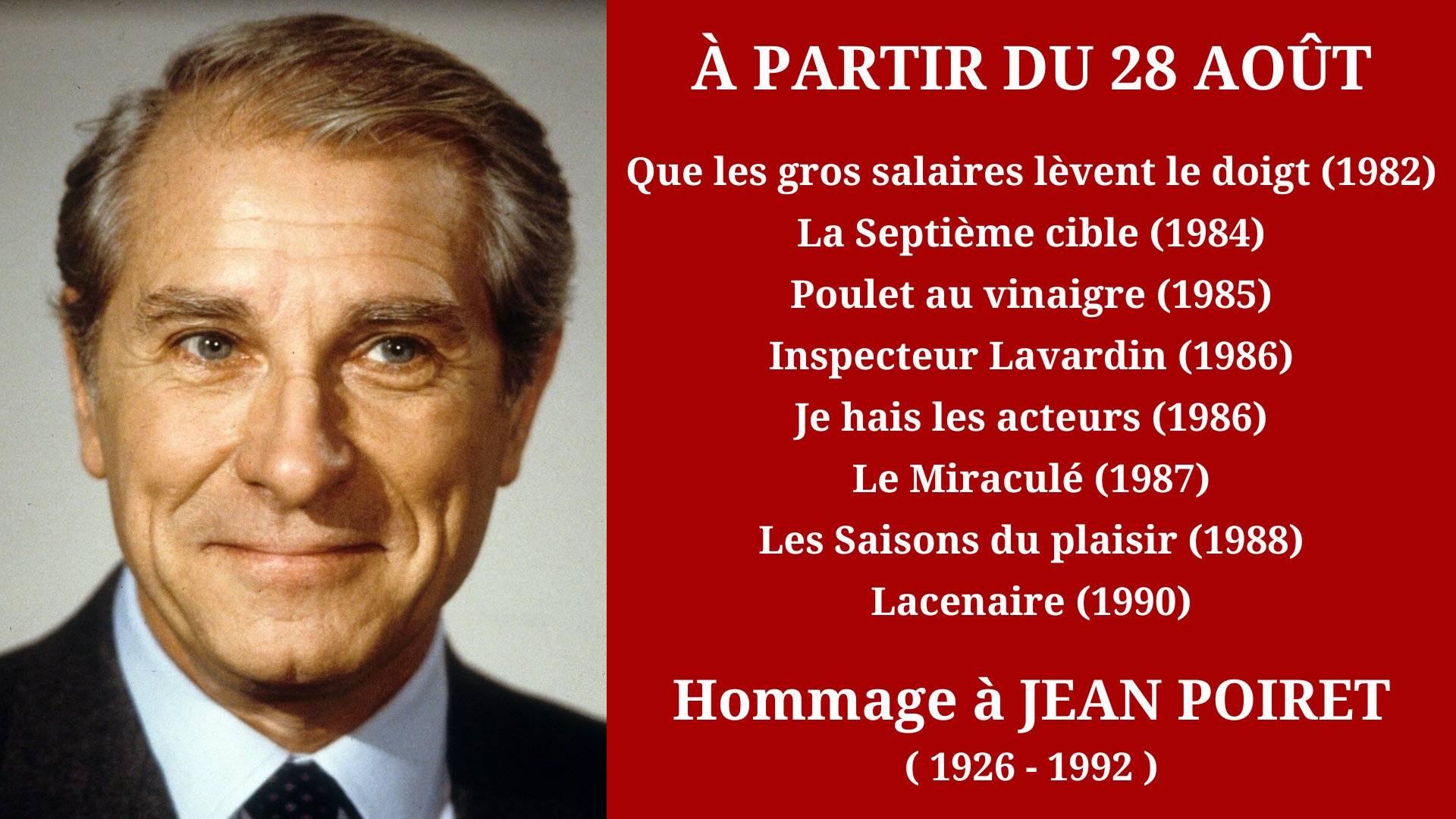 Cinéma Mac Mahon - Hommage à Jean Poiret 2
