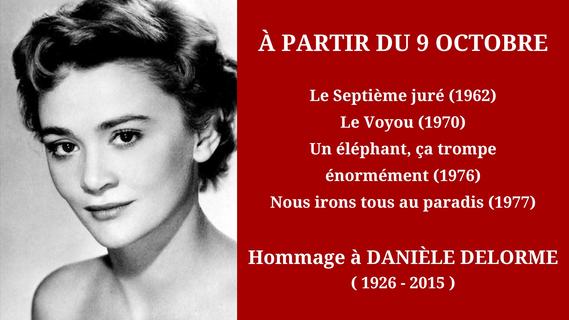 Cinéma Mac Mahon - Hommage à Danièle Delorme 2