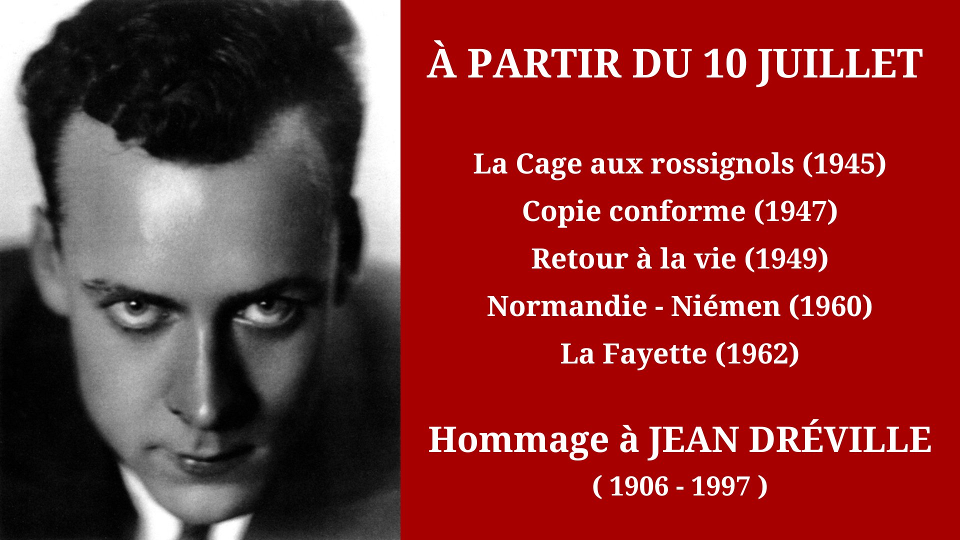 Cinéma Mac Mahon - Hommage à Jean Dréville