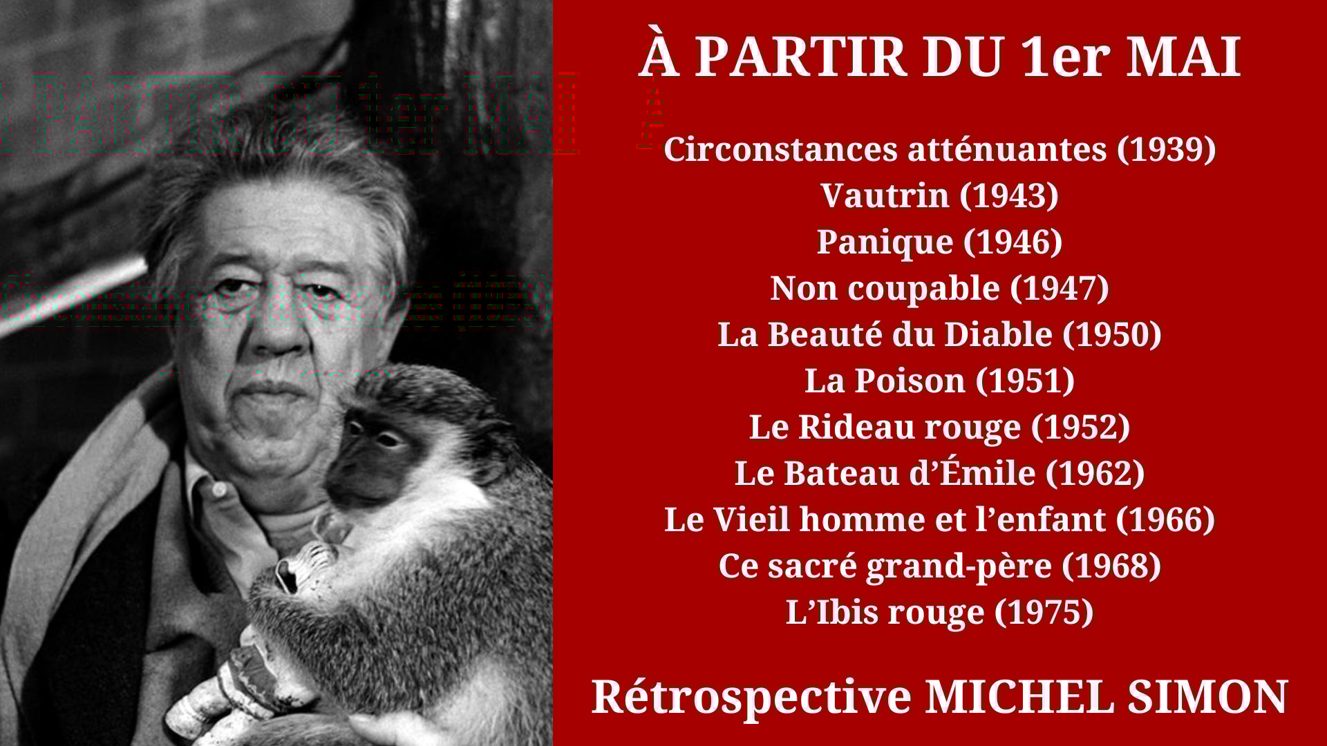 Cinéma Mac Mahon - Rétrospective Michel Simon 2