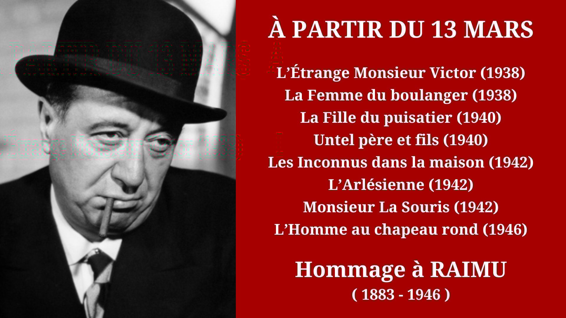 Cinéma Mac Mahon - Hommage à Raimu 2