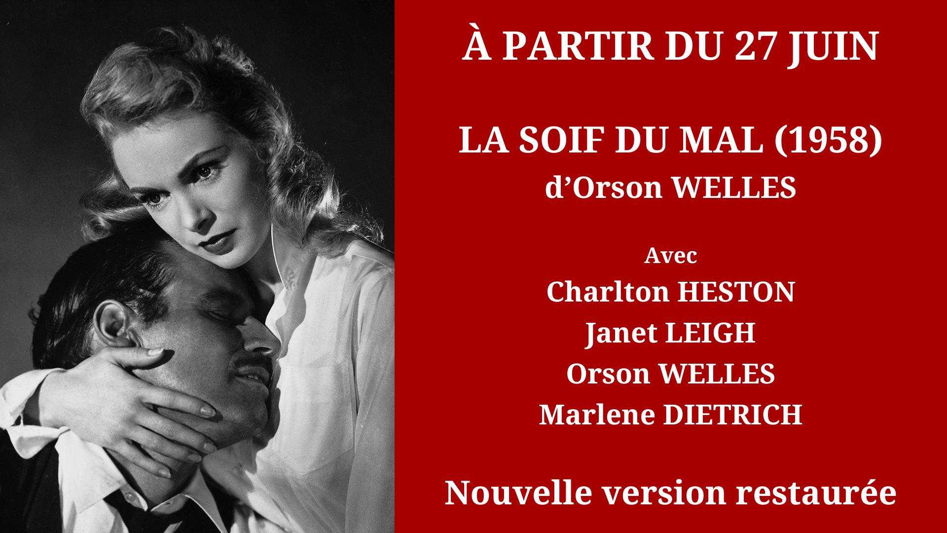 Cinéma Mac Mahon - ACACIAS - Orson WELLES - La Soif du Mal