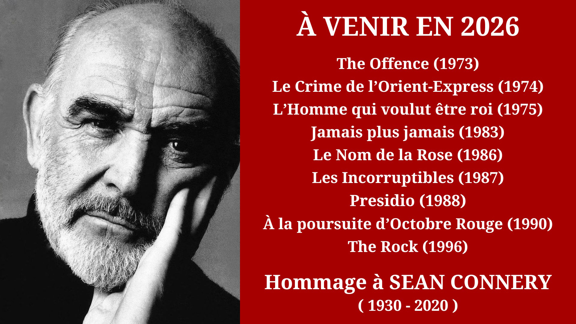 Cinéma Mac Mahon - Rétrospective Sean Connery 2