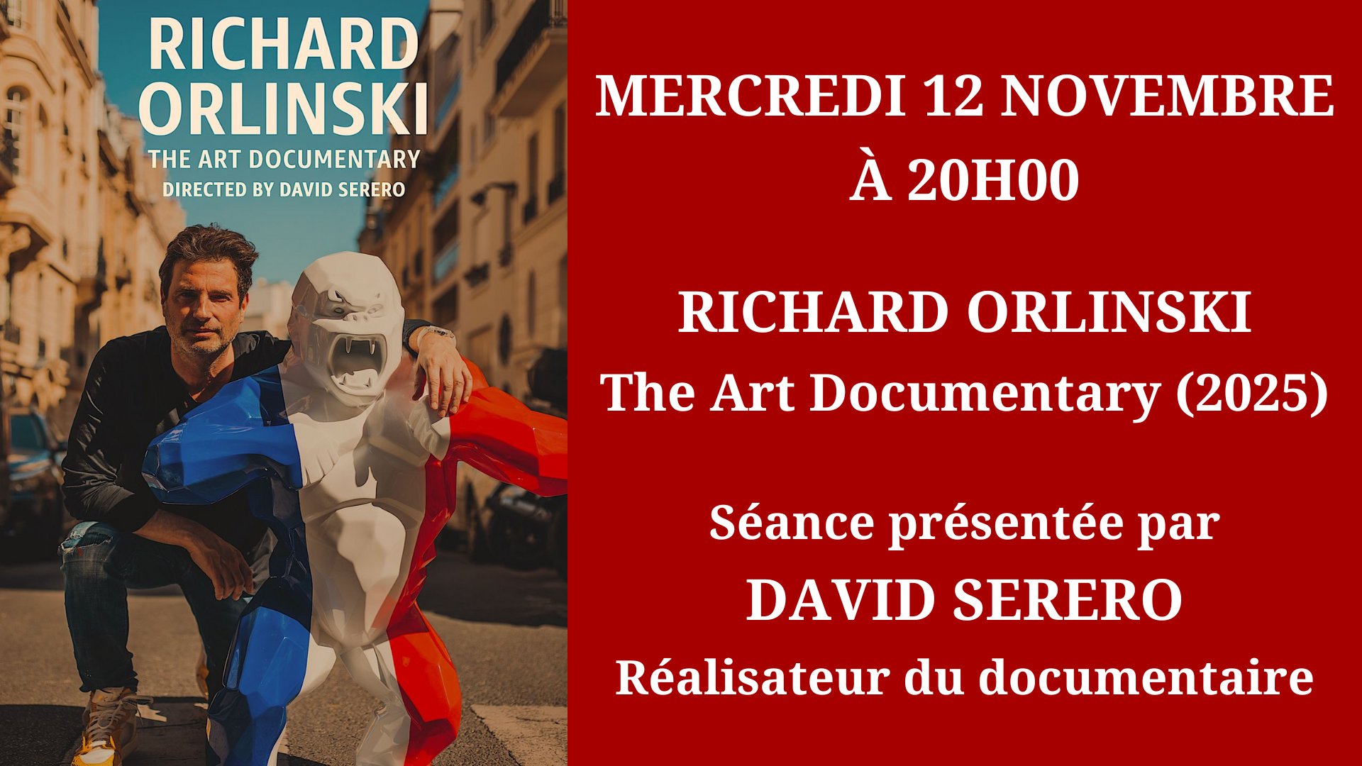 Cinéma Mac Mahon - Richard Orlinski The Art Documentary - David Serero