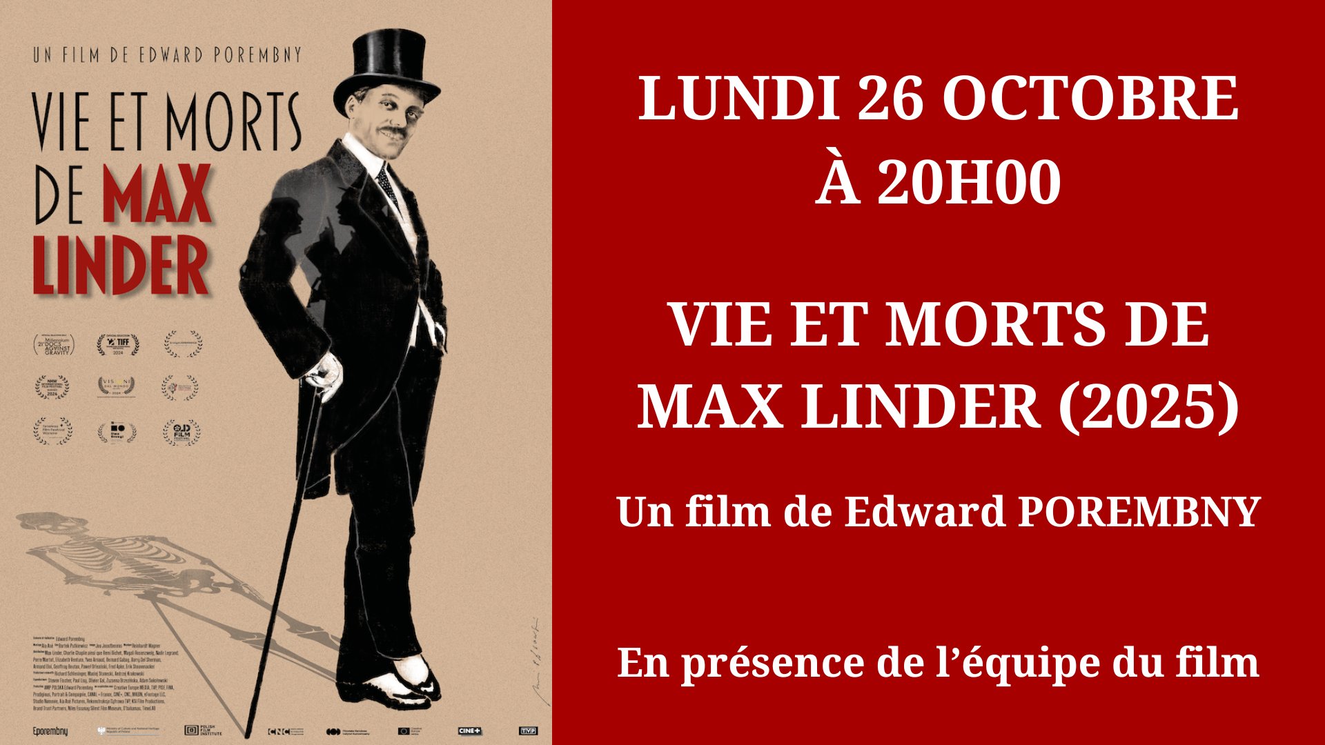 Cinéma Mac Mahon - Vie et morts de Max Linder