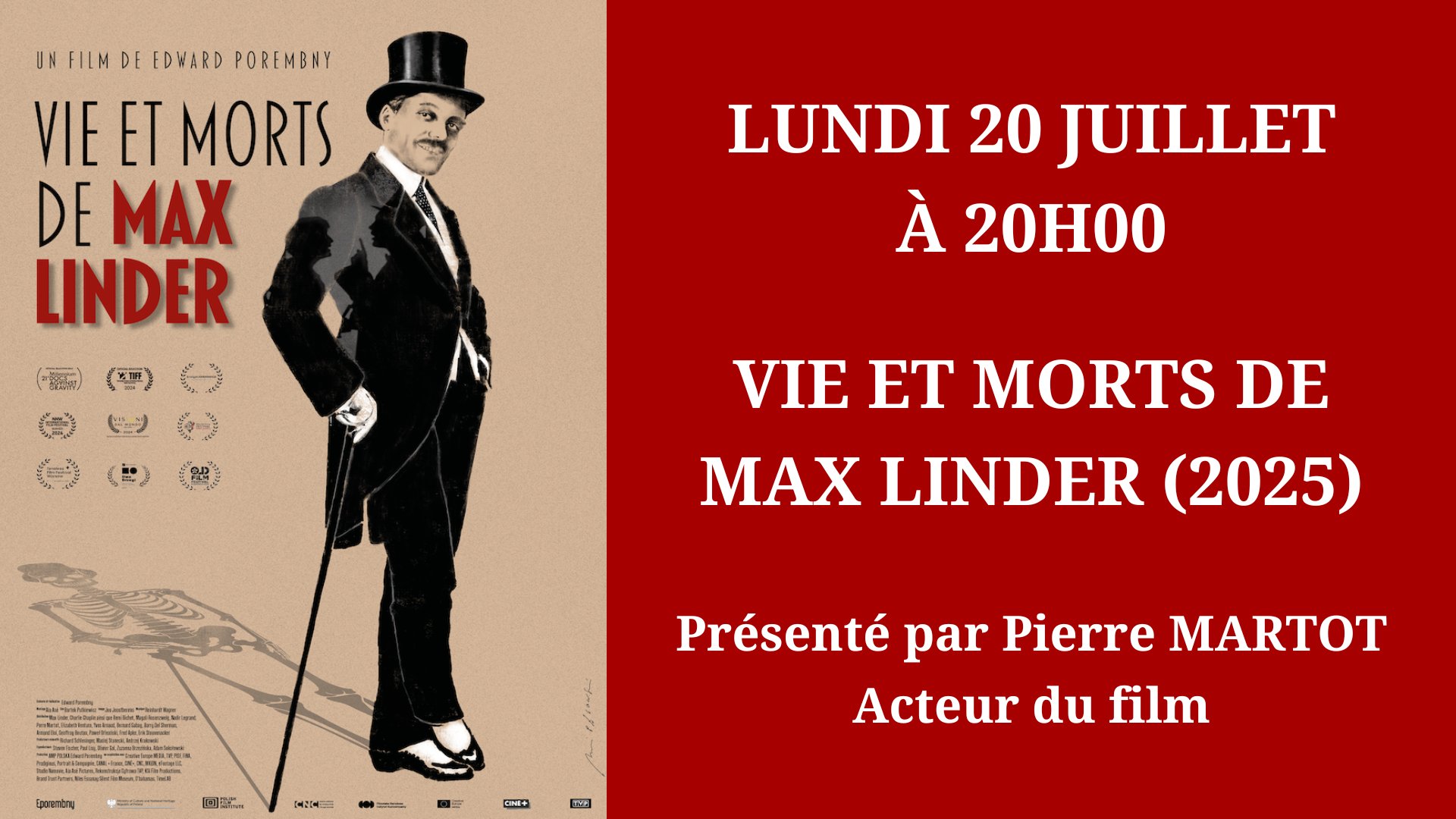 Cinéma Mac Mahon - Vie et morts de Max Linder