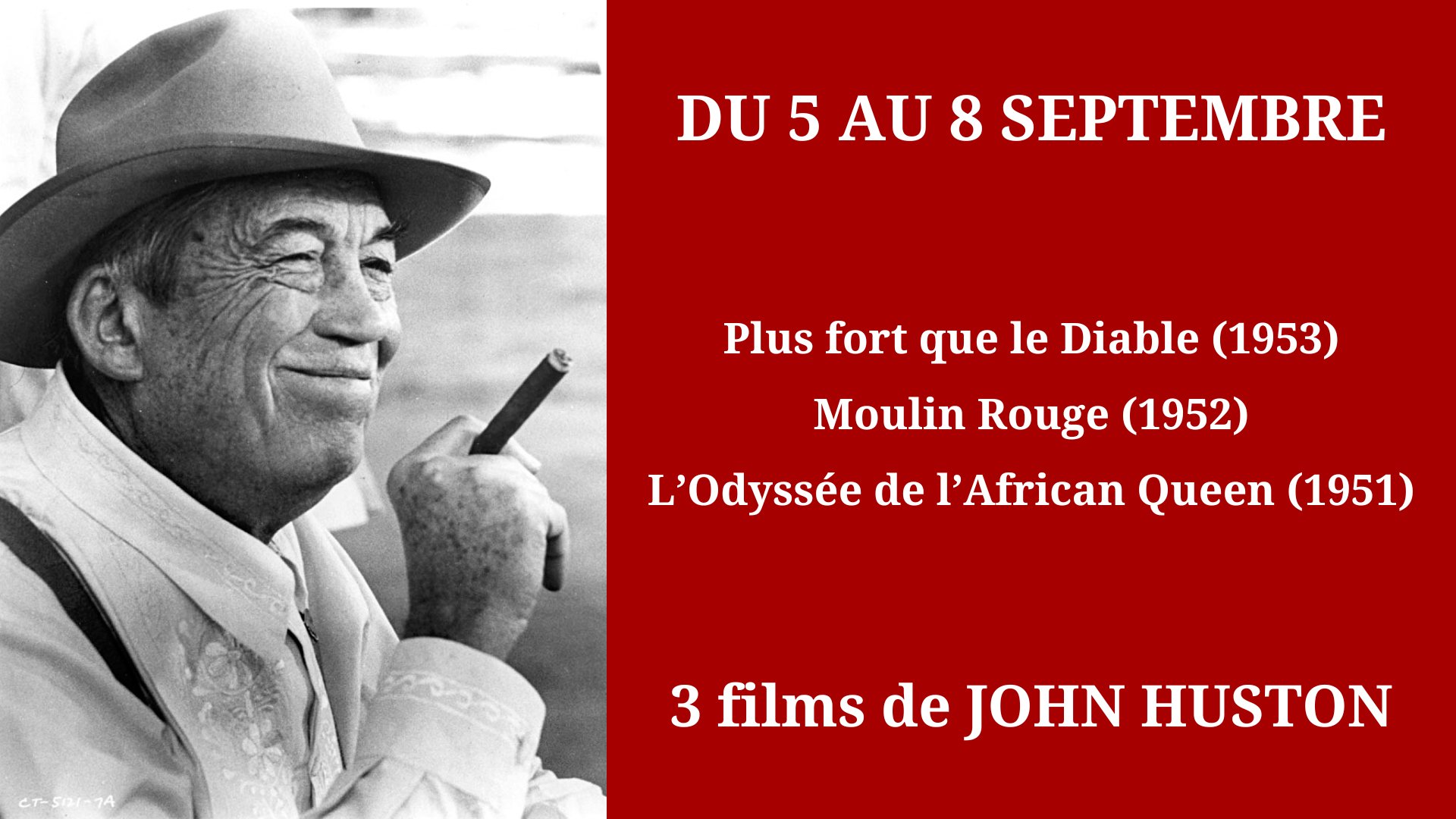 Cinéma Mac Mahon - Rétrospective John Huston