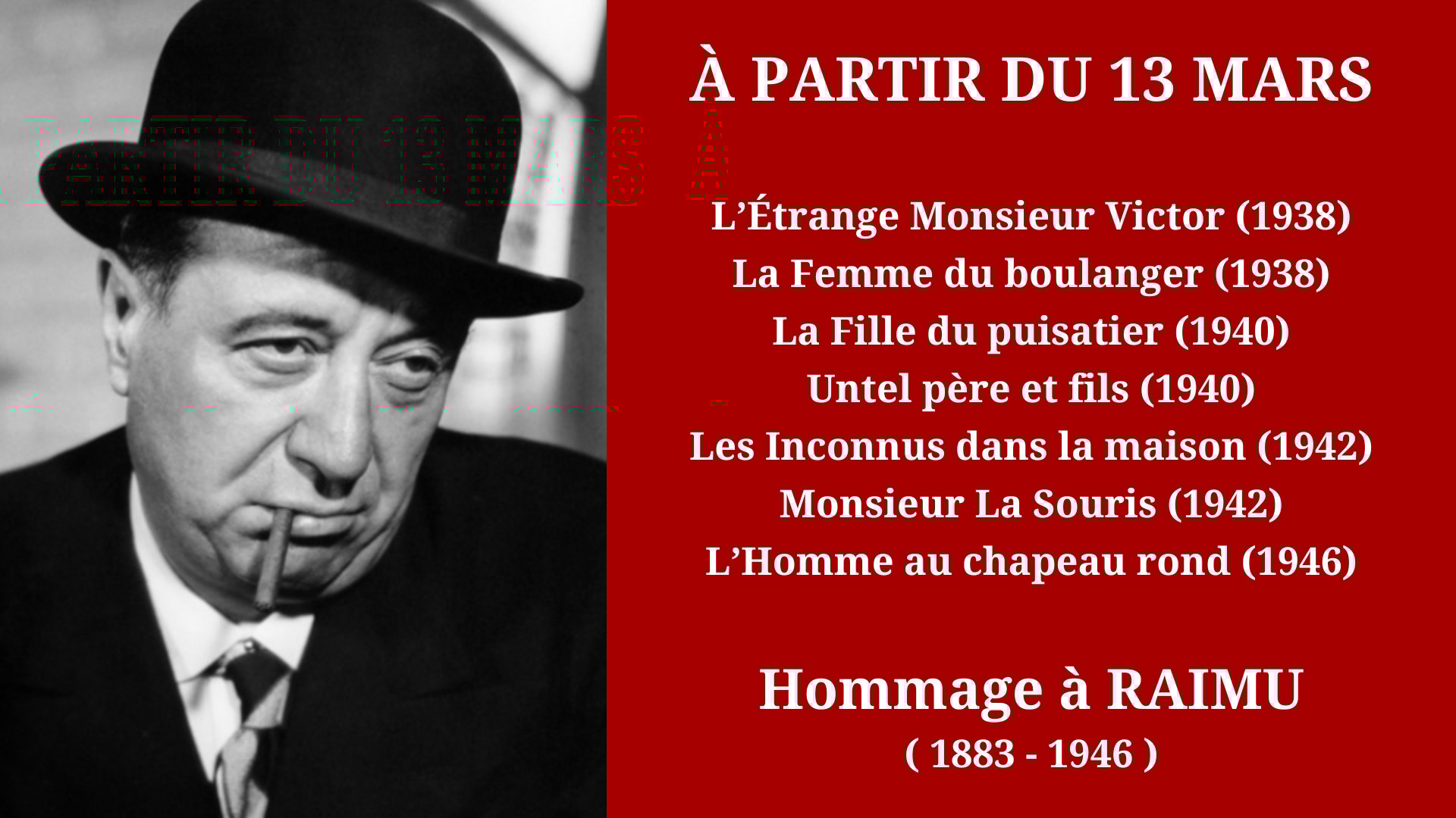 Cinéma Mac Mahon - Hommage à Raimu 2