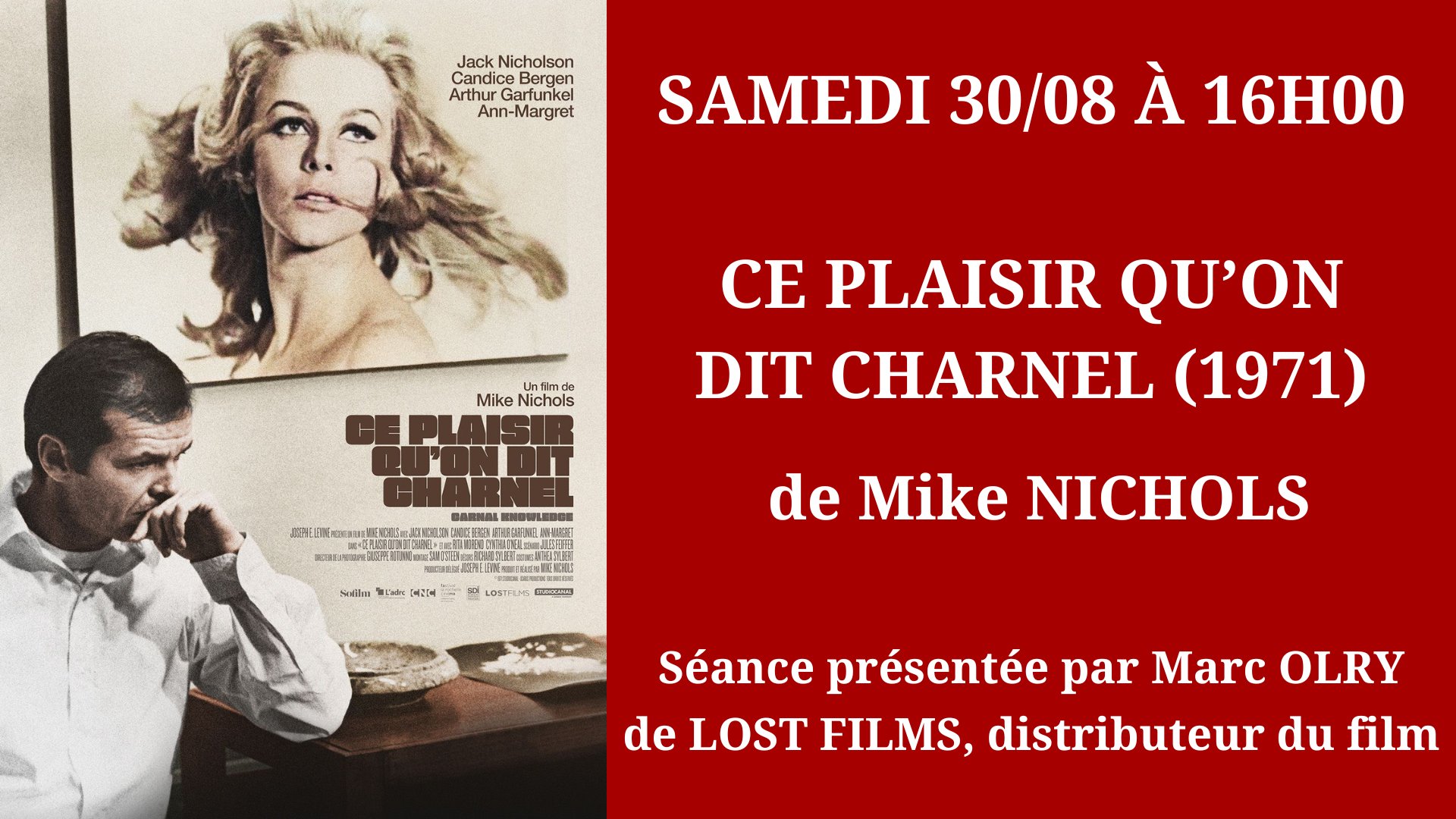 Cinéma Mac Mahon - Ce plaisir qu’on dit charnel - Marc Olry Lost Films