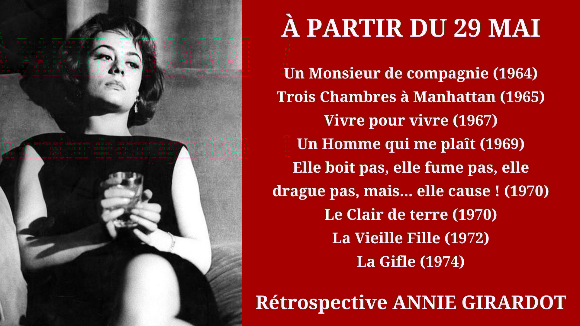 Cinéma Mac Mahon - Rétrospective Annie Girardot 2