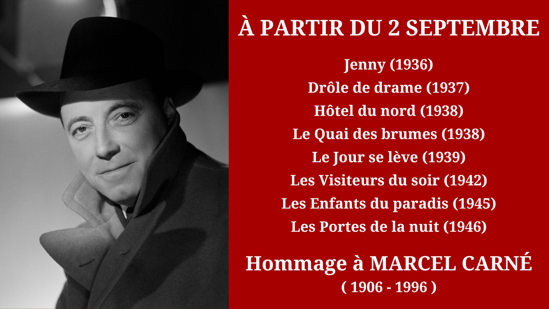 Cinéma Mac Mahon - Hommage à Marcel Carné 1
