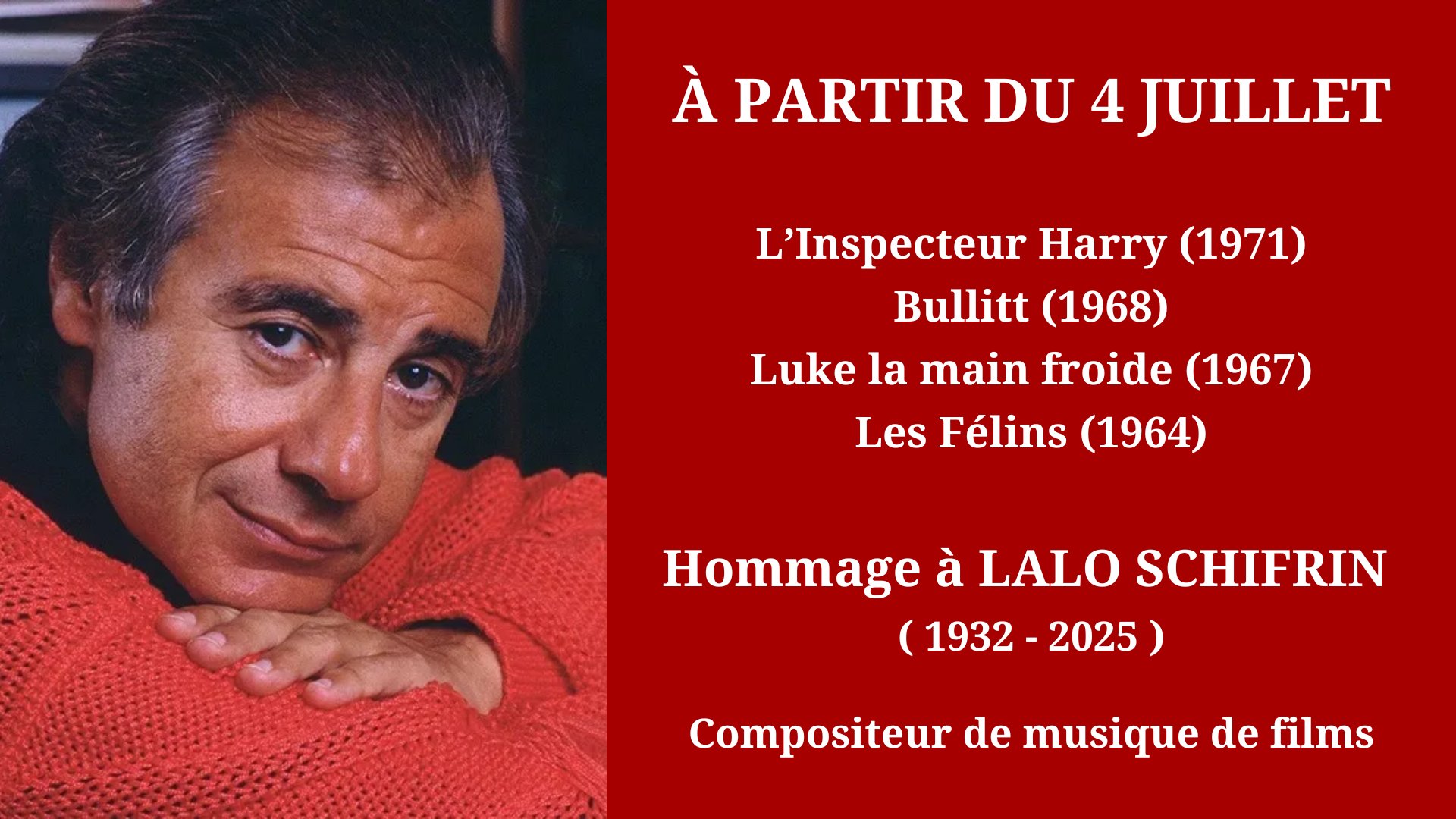 Cinéma Mac Mahon - Hommage à Lalo Schifrin