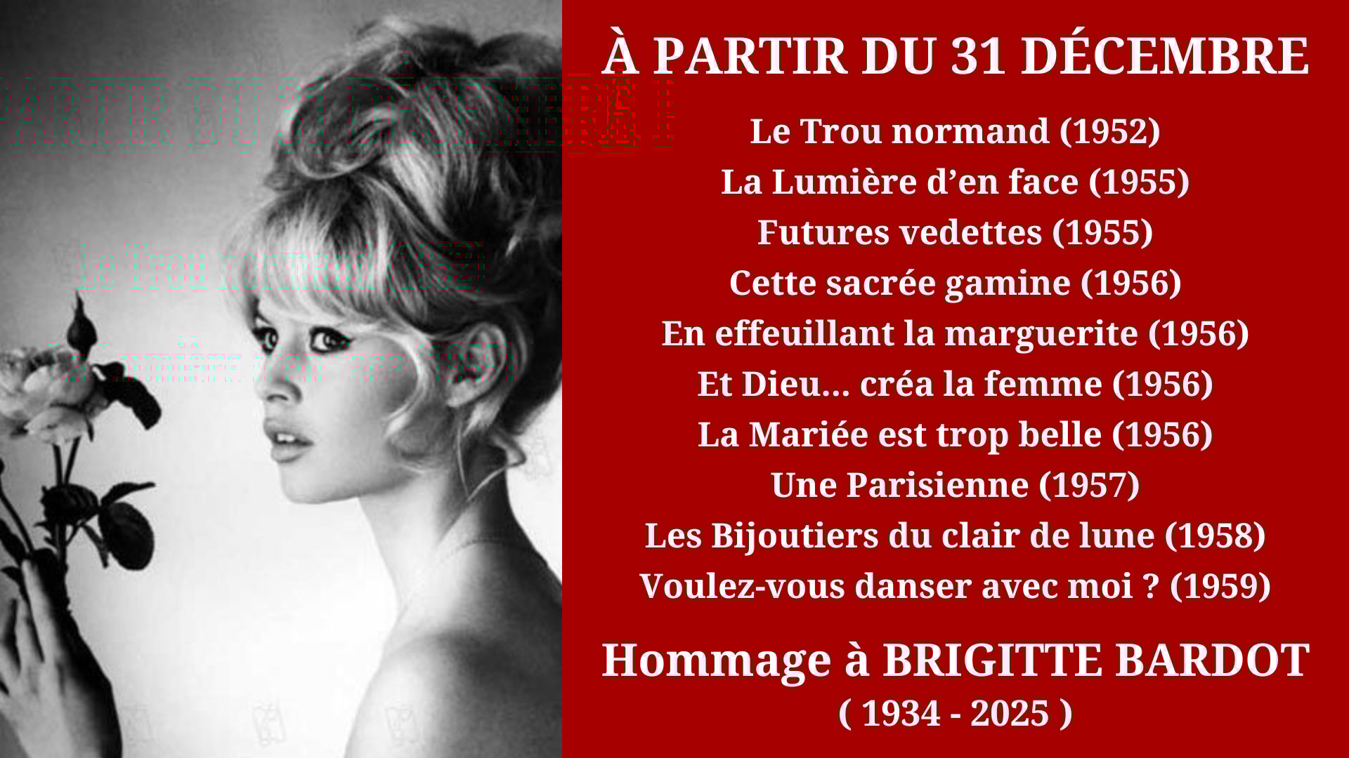 Cinéma Mac Mahon - Hommage à Brigitte Bardot 1