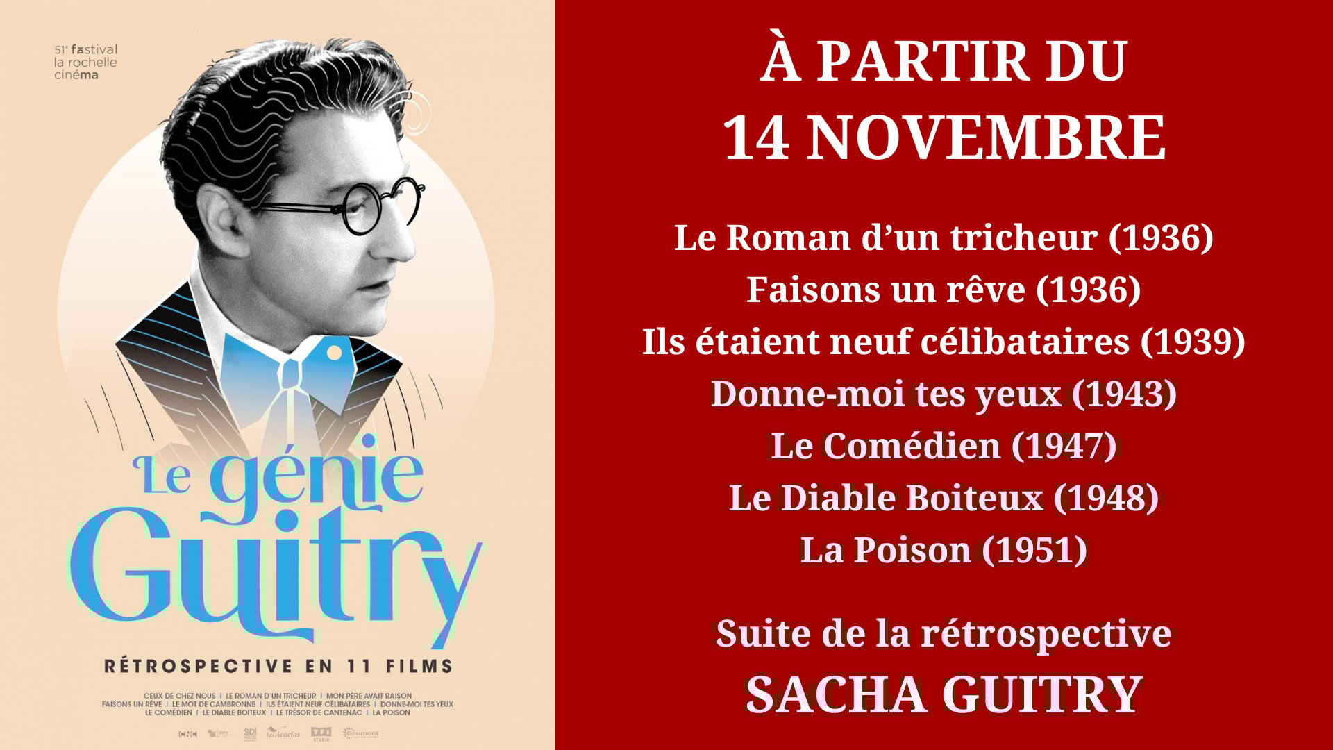 Cinéma Mac Mahon - Rétrospective Sacha Guitry 2