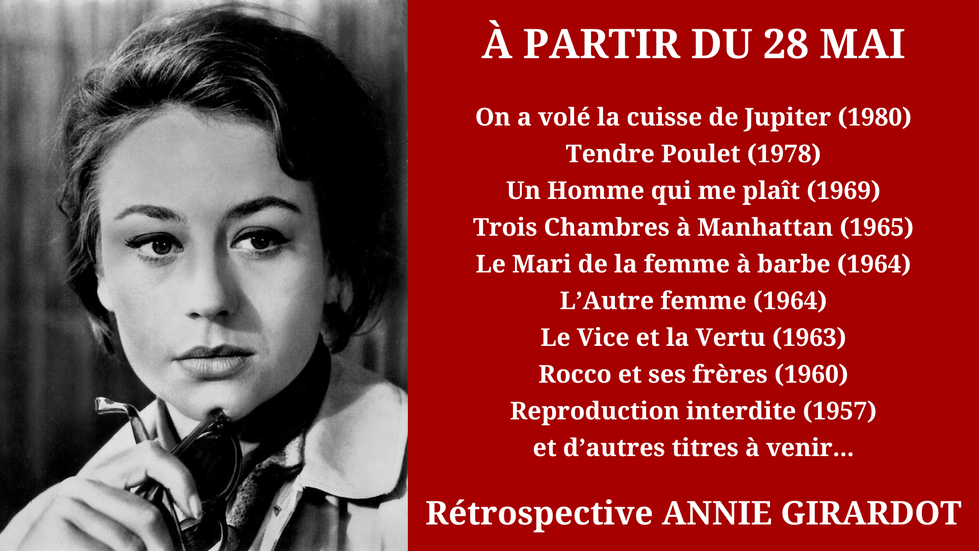 Cinéma Mac Mahon - Rétrospective Annie Girardot
