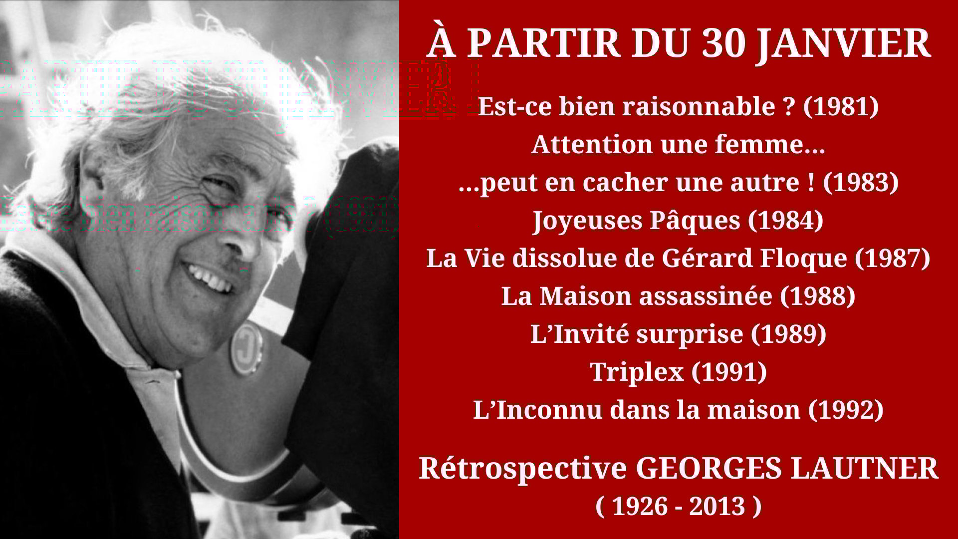 Cinéma Mac Mahon - Rétrospective hommage à Georges Lautner 4