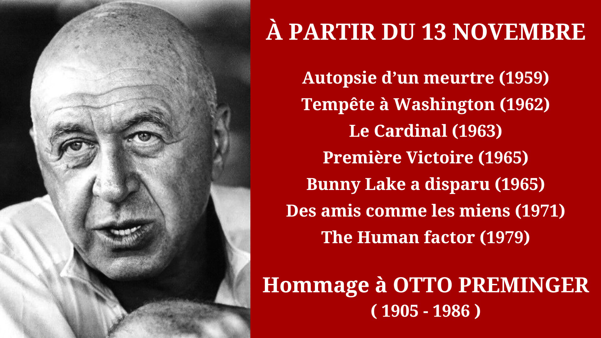 Cinéma Mac Mahon - Hommage à Otto Preminger 2