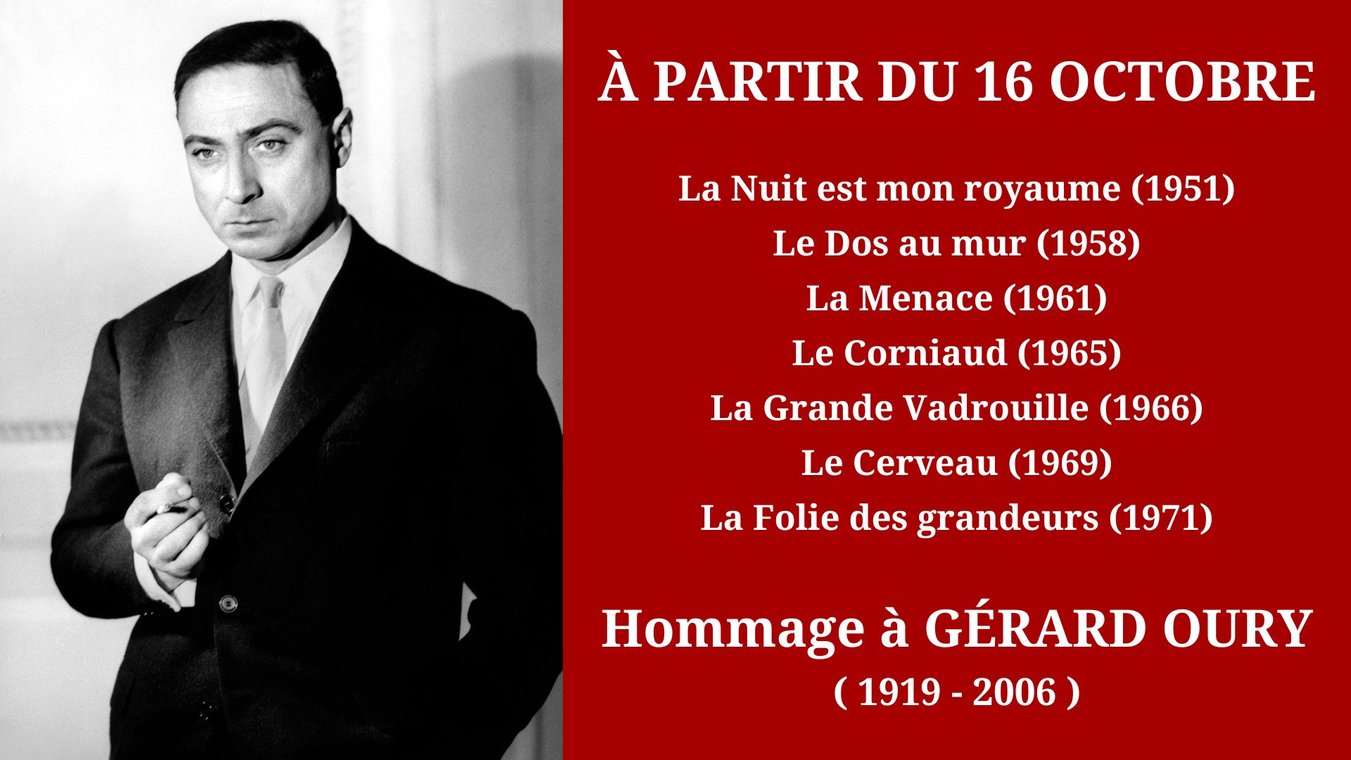 Cinéma Mac Mahon - Hommage à Gérard Oury 1