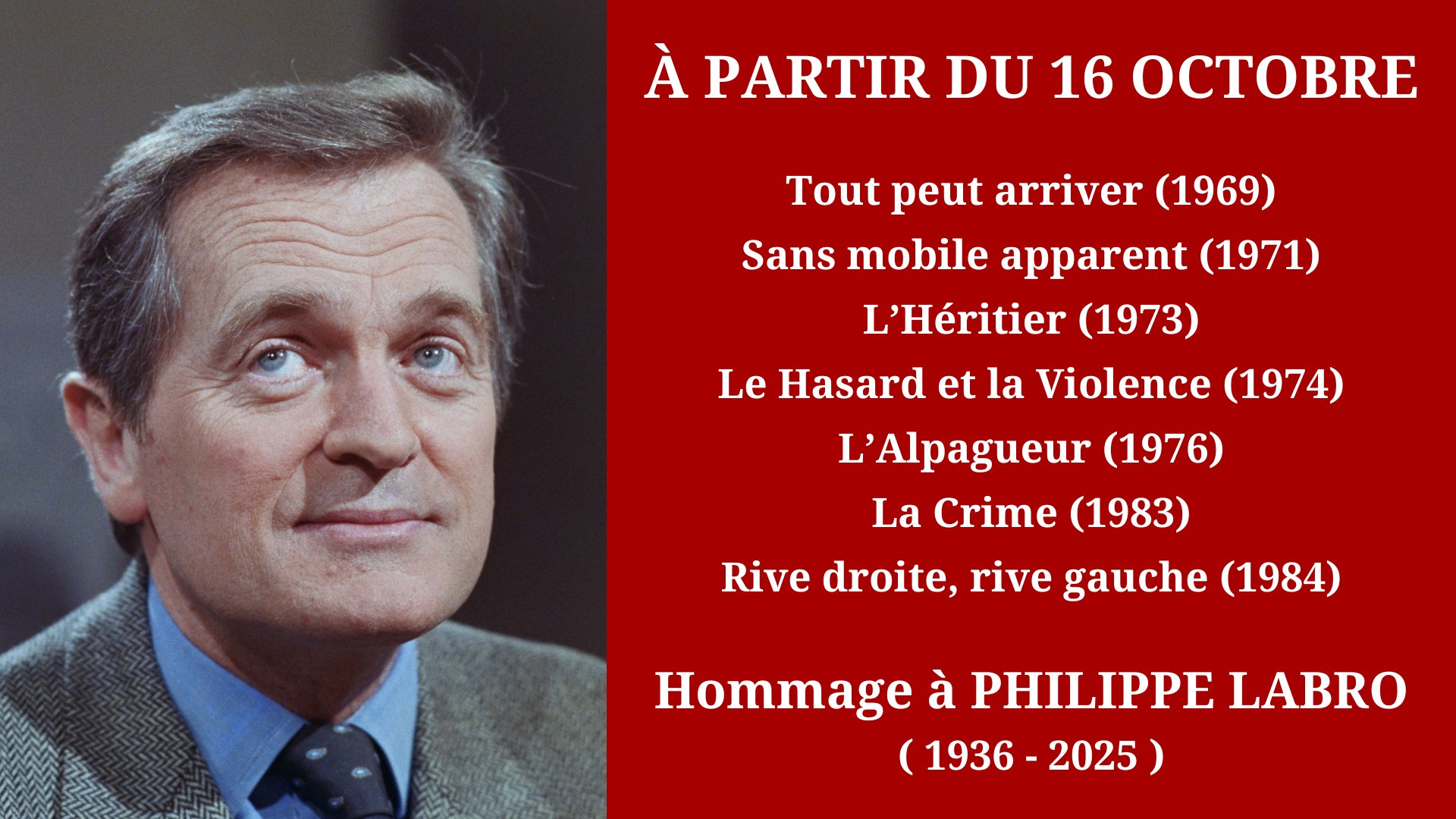 Cinéma Mac Mahon - Philippe Labro
