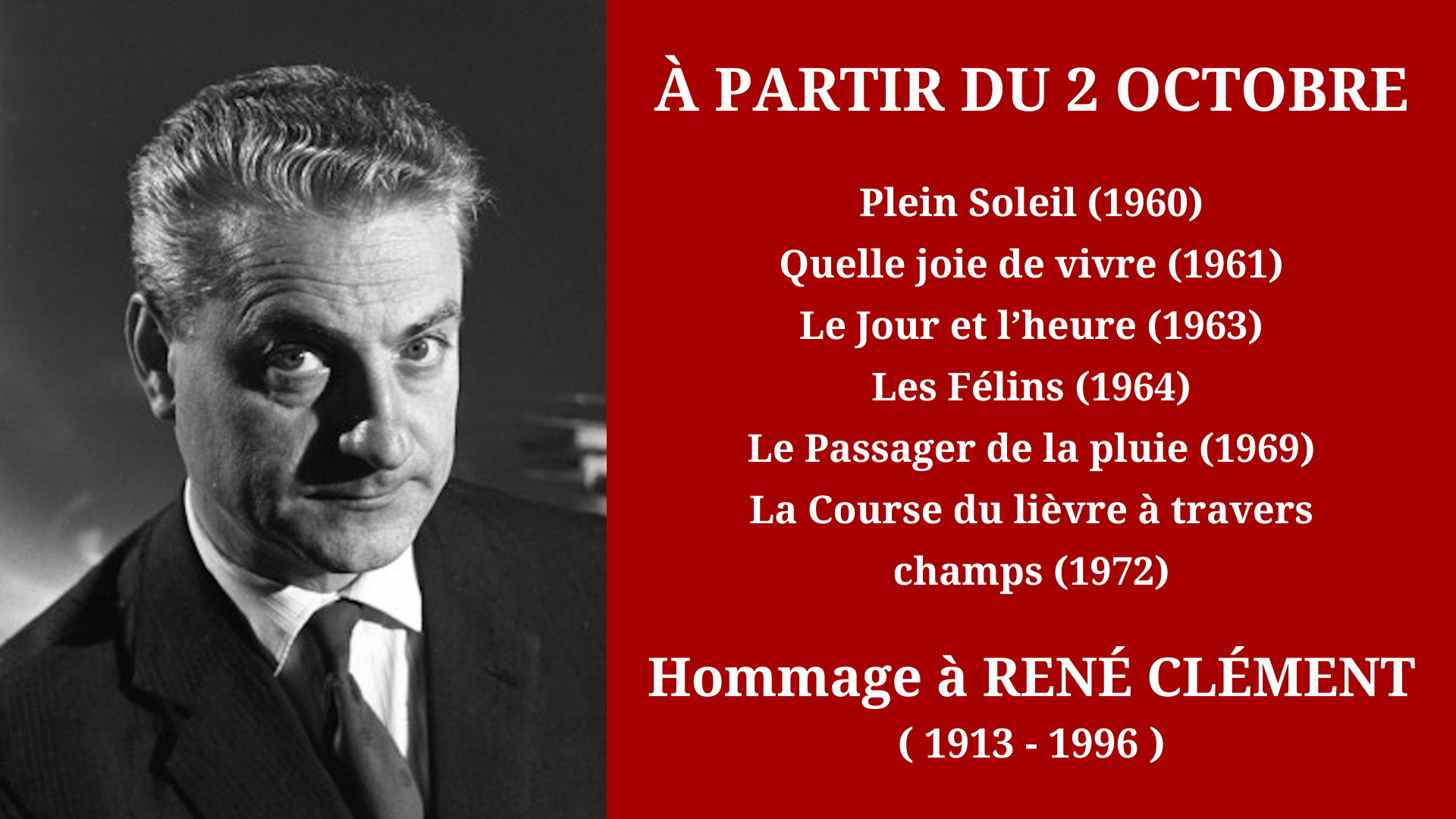 Cinéma Mac Mahon - Hommage à René Clément 2