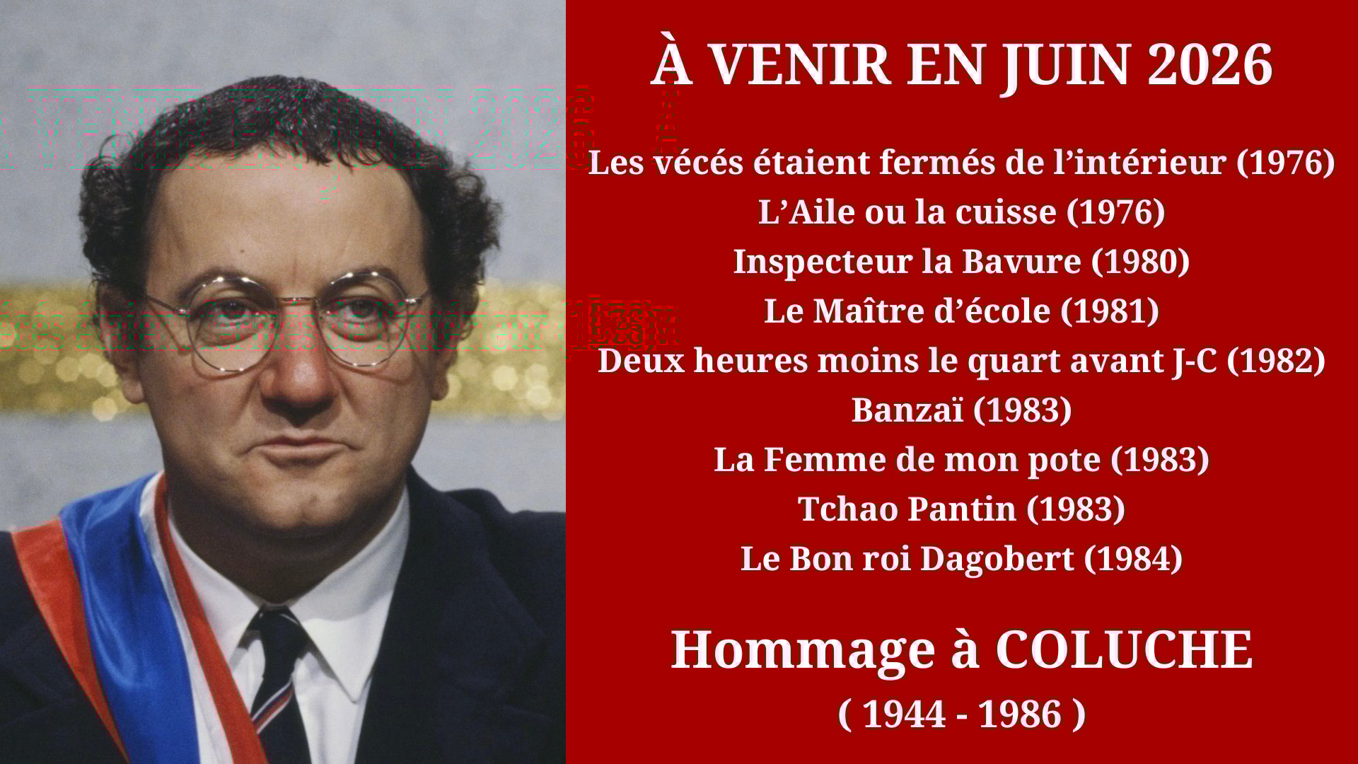 Cinéma Mac Mahon - Hommage à Coluche