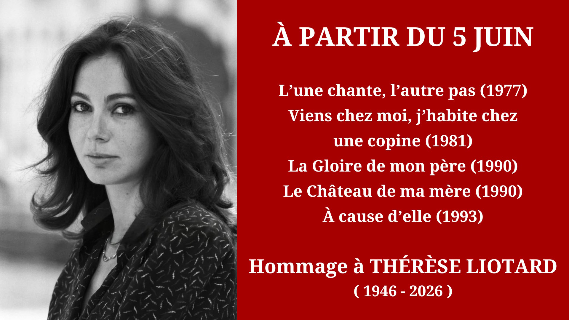 Cinéma Mac Mahon - Hommage à Thérèse Liotard