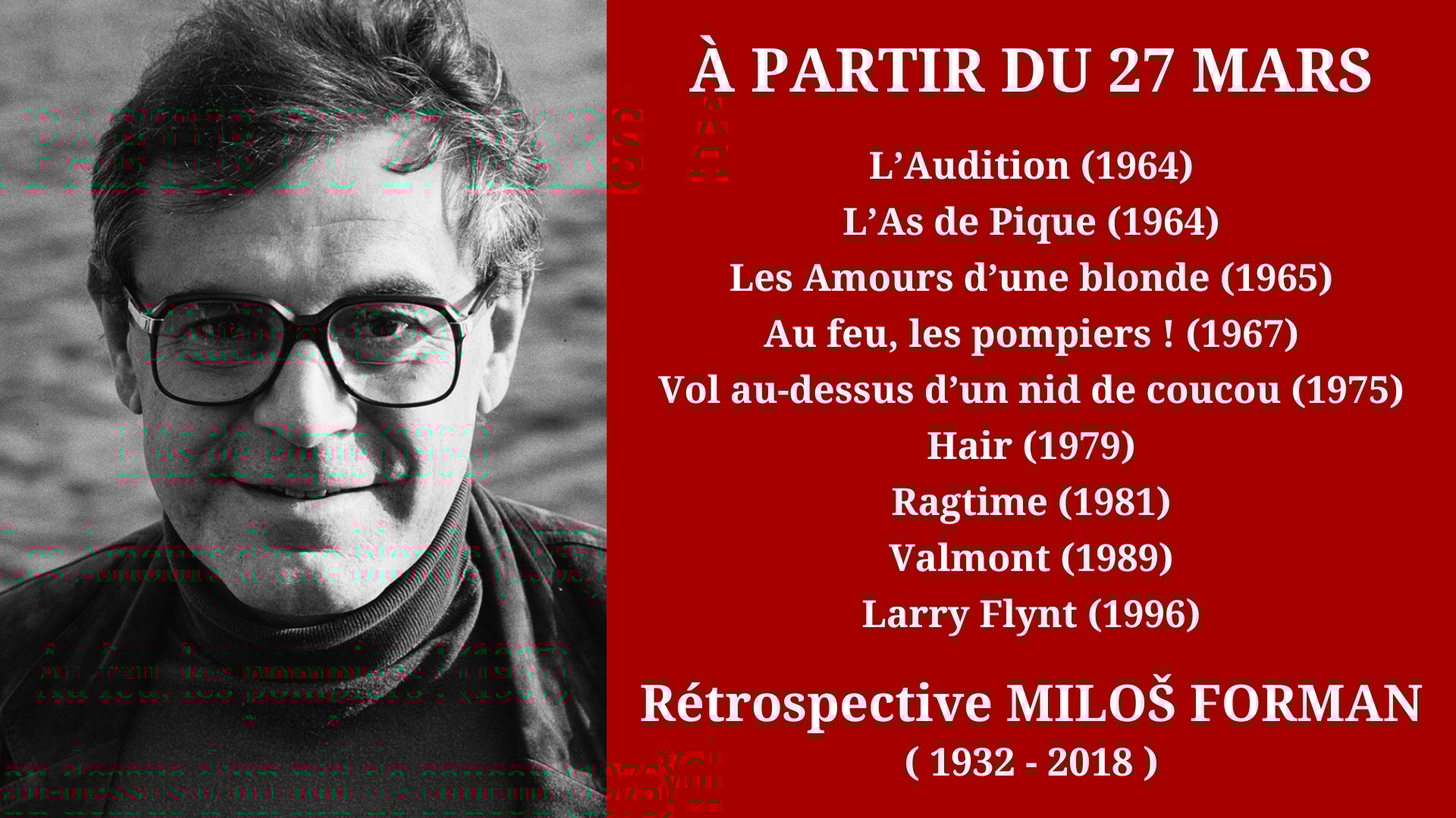 Cinéma Mac Mahon - Rétrospective Milos Forman