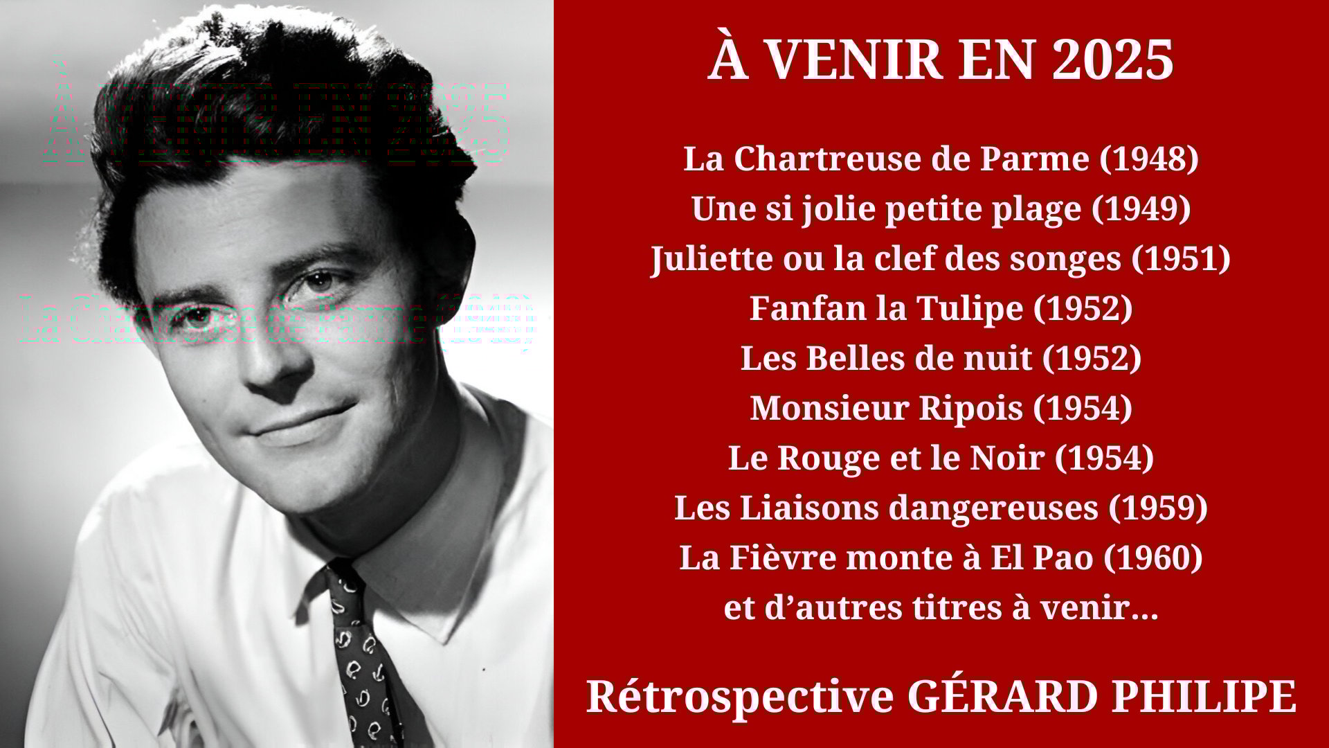 Cinéma Mac Mahon - Rétrospective Gérard Philipe