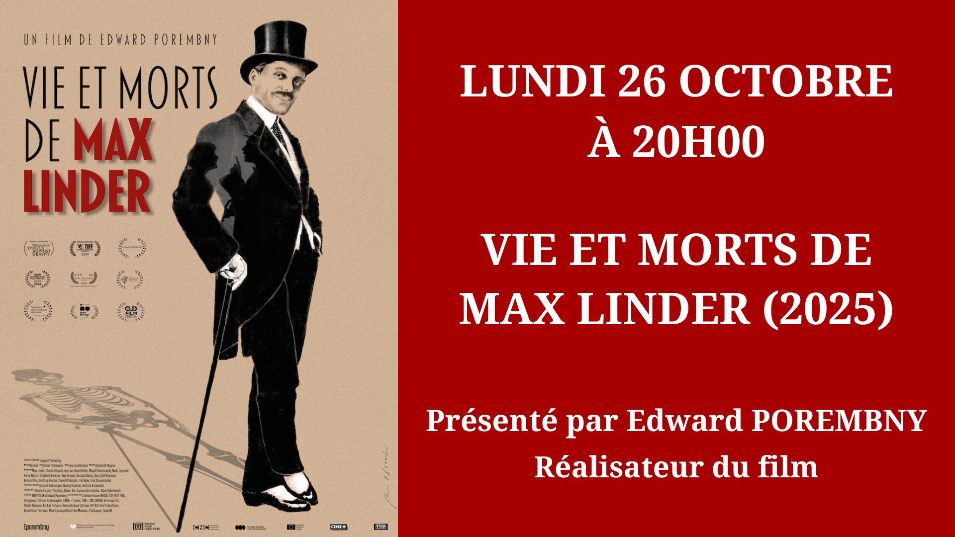 Cinéma Mac Mahon - Vie et morts de Max Linder
