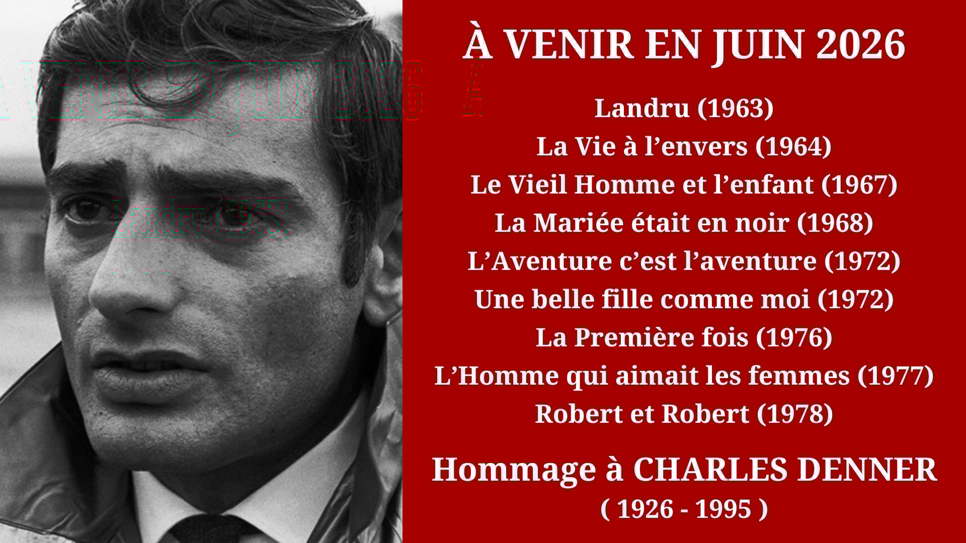 Cinéma Mac Mahon - Hommage à Charles Denner