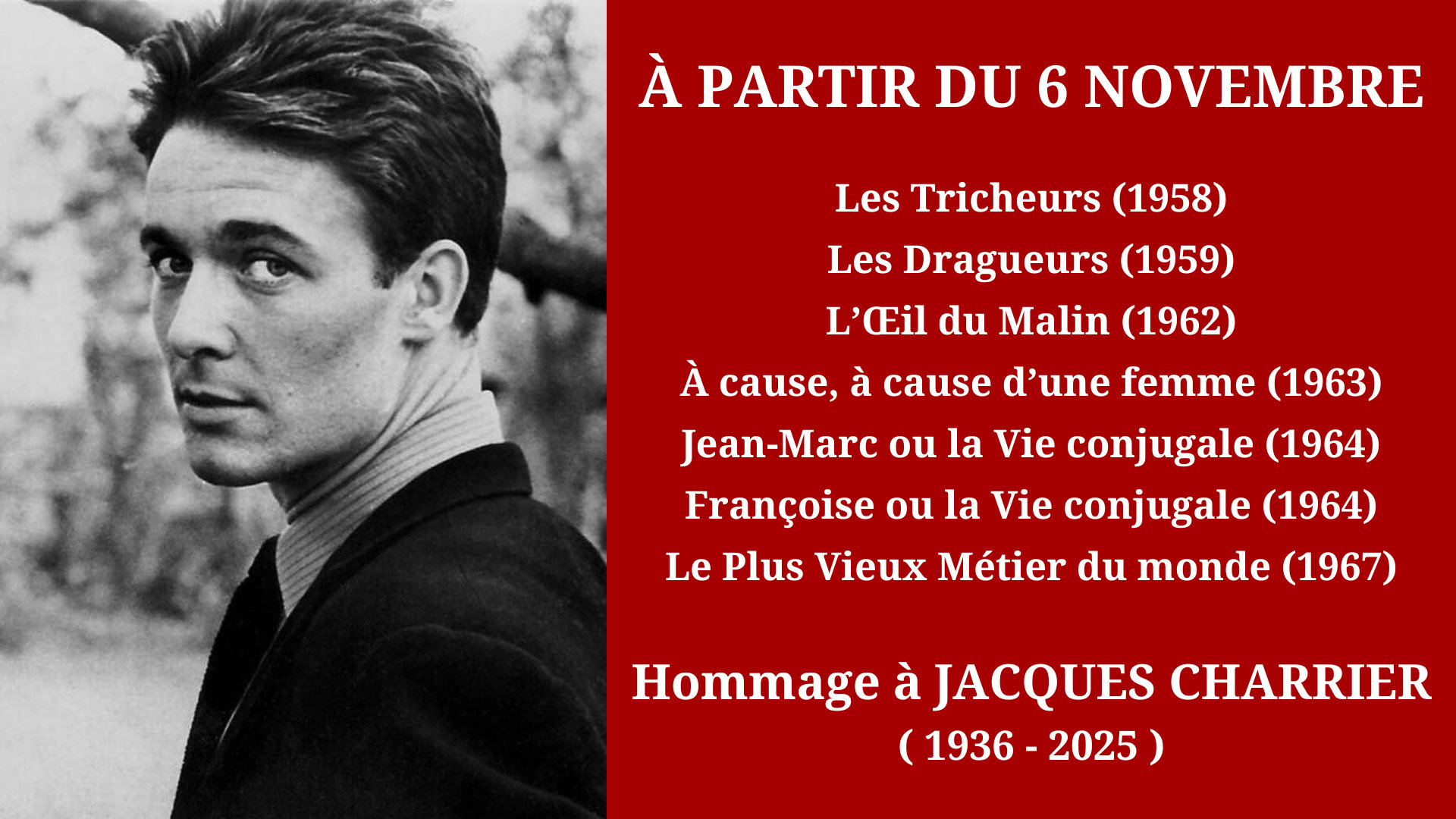 Cinéma Mac Mahon - Jacques Charrier