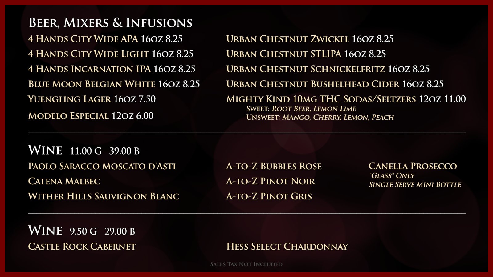 Beer Wine Mixers
