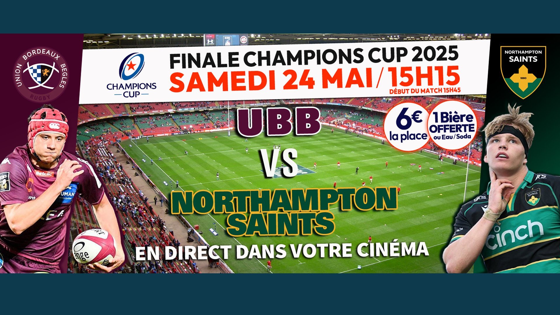 🏉🏉 𝗡𝗢𝗥𝗧𝗛𝗔𝗠𝗣𝗧𝗢𝗡 / 𝗨𝗕𝗕 : Finale coupe d'Europe de rugby
